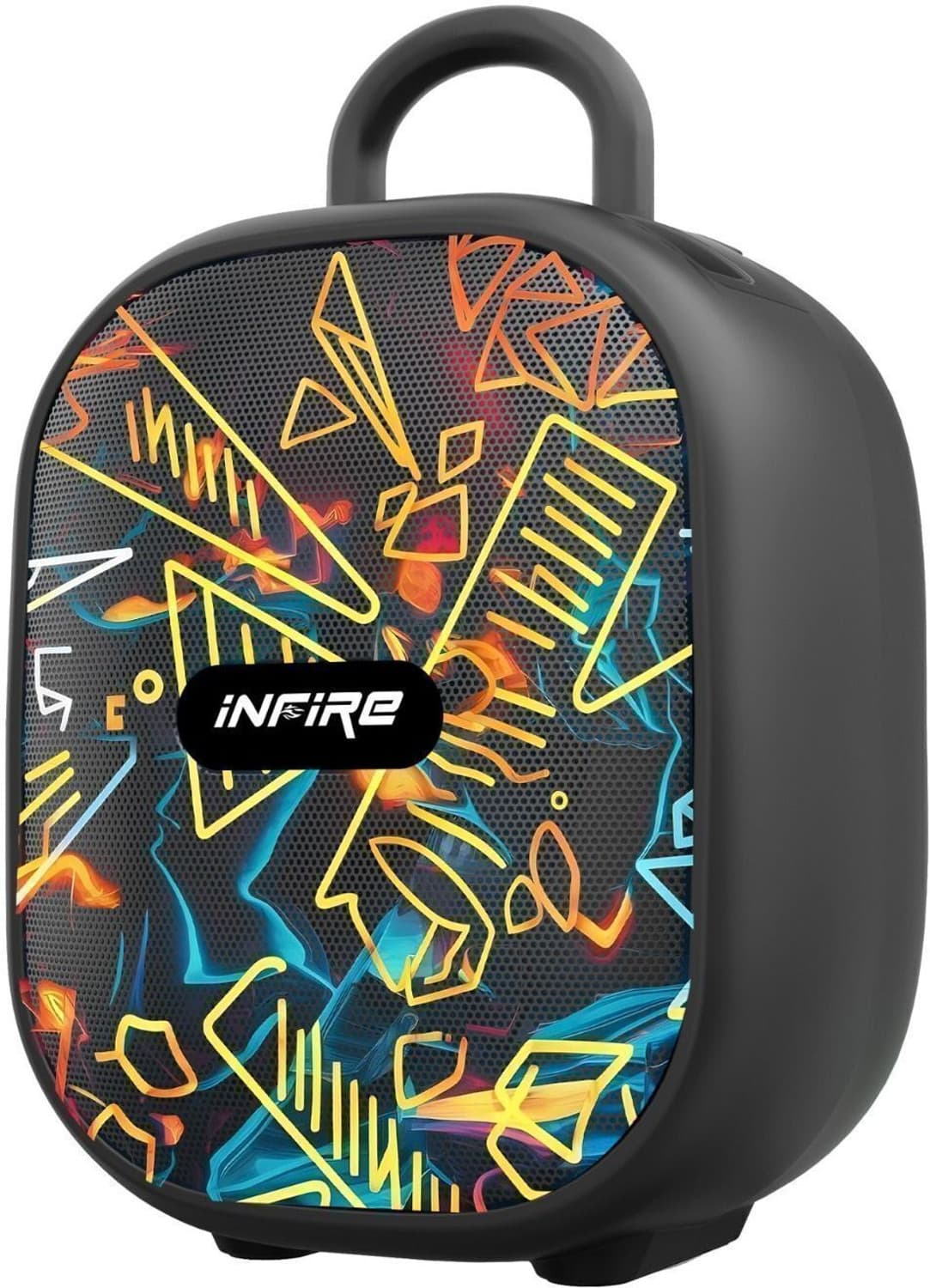 iNFiRe Fusion 12W Portable Bluetooth Speaker | TWS | USB & SD Card | 8 Hrs Playtime 12 W Bluetooth Speaker (TECHNO BLACK, Stereo Channel)