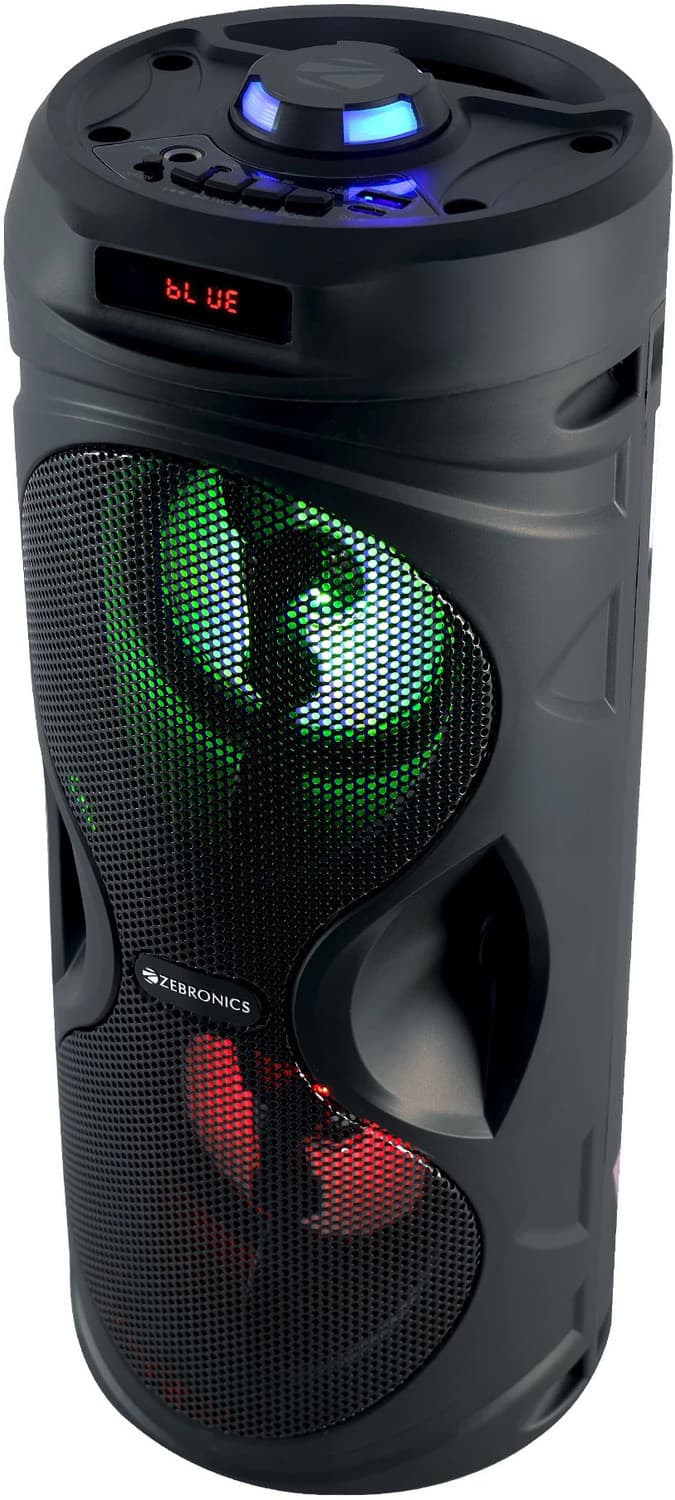 ZEBRONICS County Pro 12 (PSPK 56), BTv5.4, 18h backup, Dual 10.16cm Drivers 20 W Bluetooth Speaker