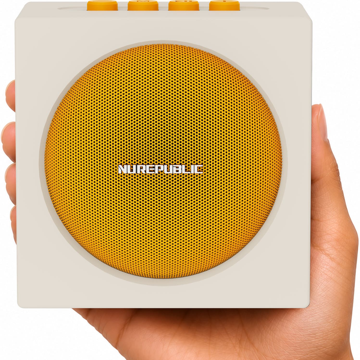 nu republic replay cube 12w output 52mm dynamic drivers built in mic 12 w bluetooth speaker
