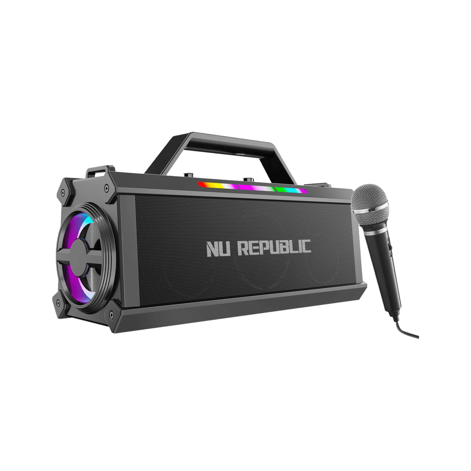 Nu Republic Sonicpop 1200 with Upto 18 Hrs Playtime, X-Bass, 3x1 Powerful Dynamic Drivers 60 W Bluetooth Party Speaker
