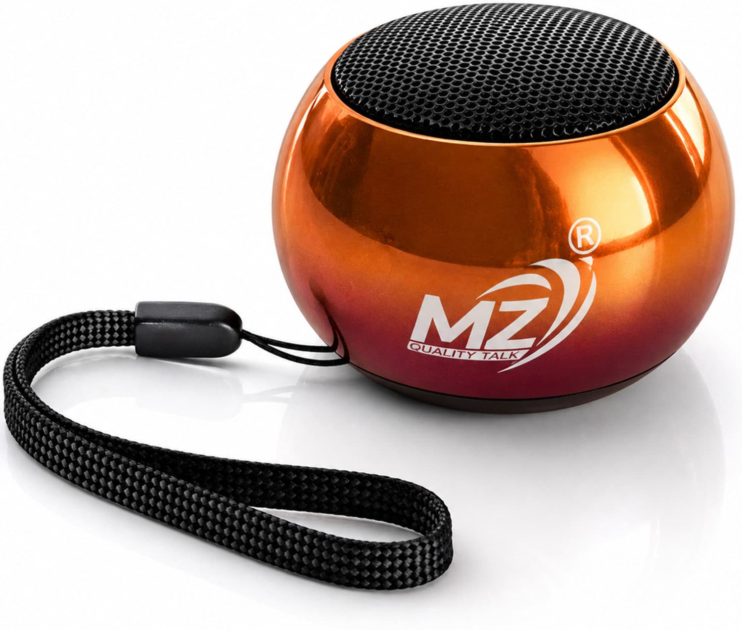 MZ Mini Speaker With Selfie Click Option | Portable | Compact Travel Speaker 3 W Bluetooth Speaker (Gold, Stereo Channel)