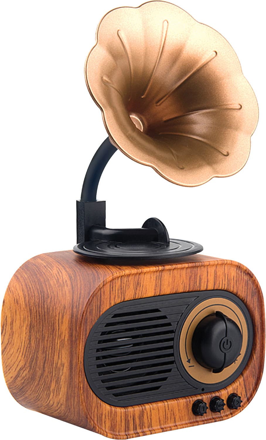 artis BT12 Classic Retro Wireless BT Speaker wire free music and calls 5 W Bluetooth Speaker (Brown, Stereo Channel)
