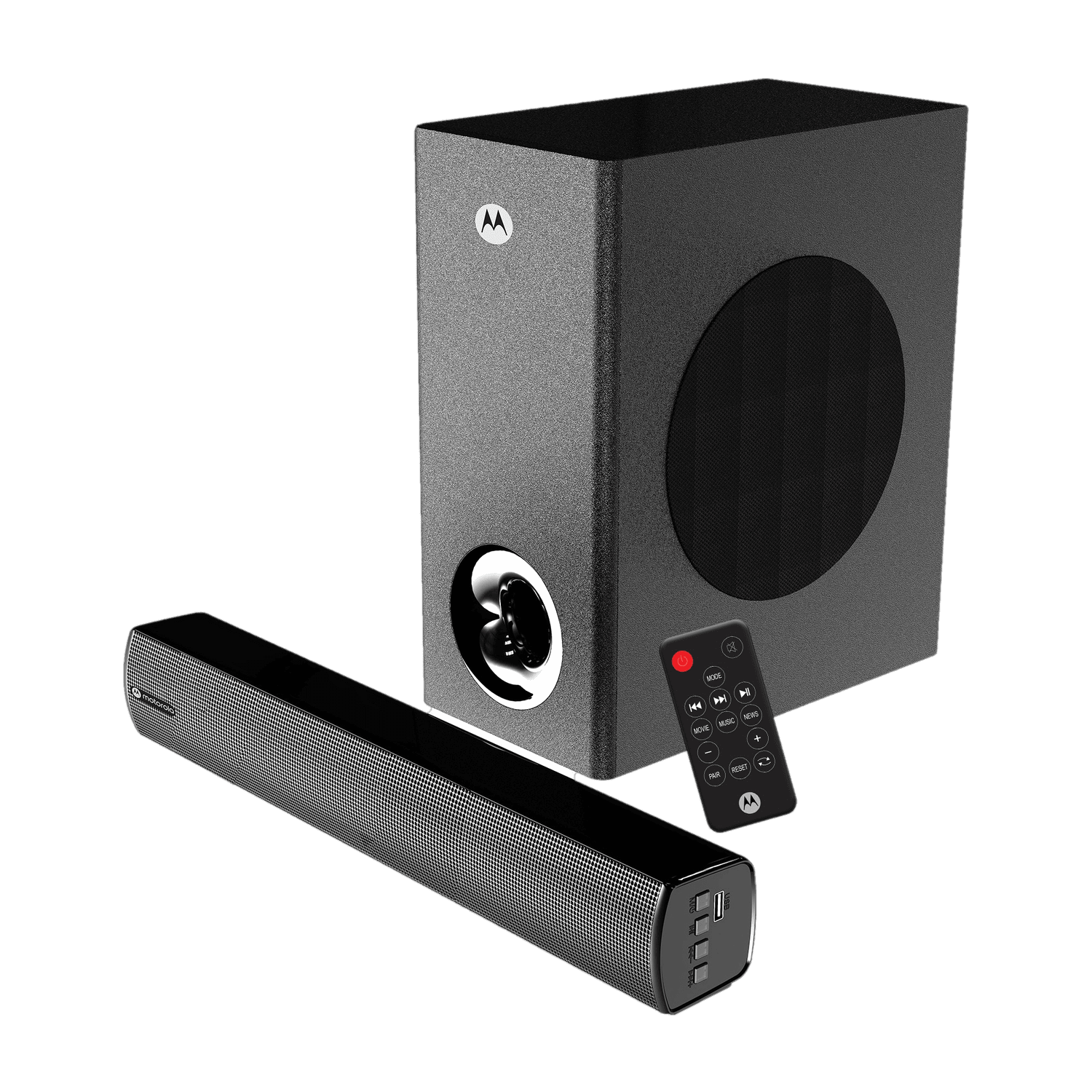 MOTOROLA AmphisoundX Vibe 50 W Bluetooth Soundbar (Black, 2.1 Channel)