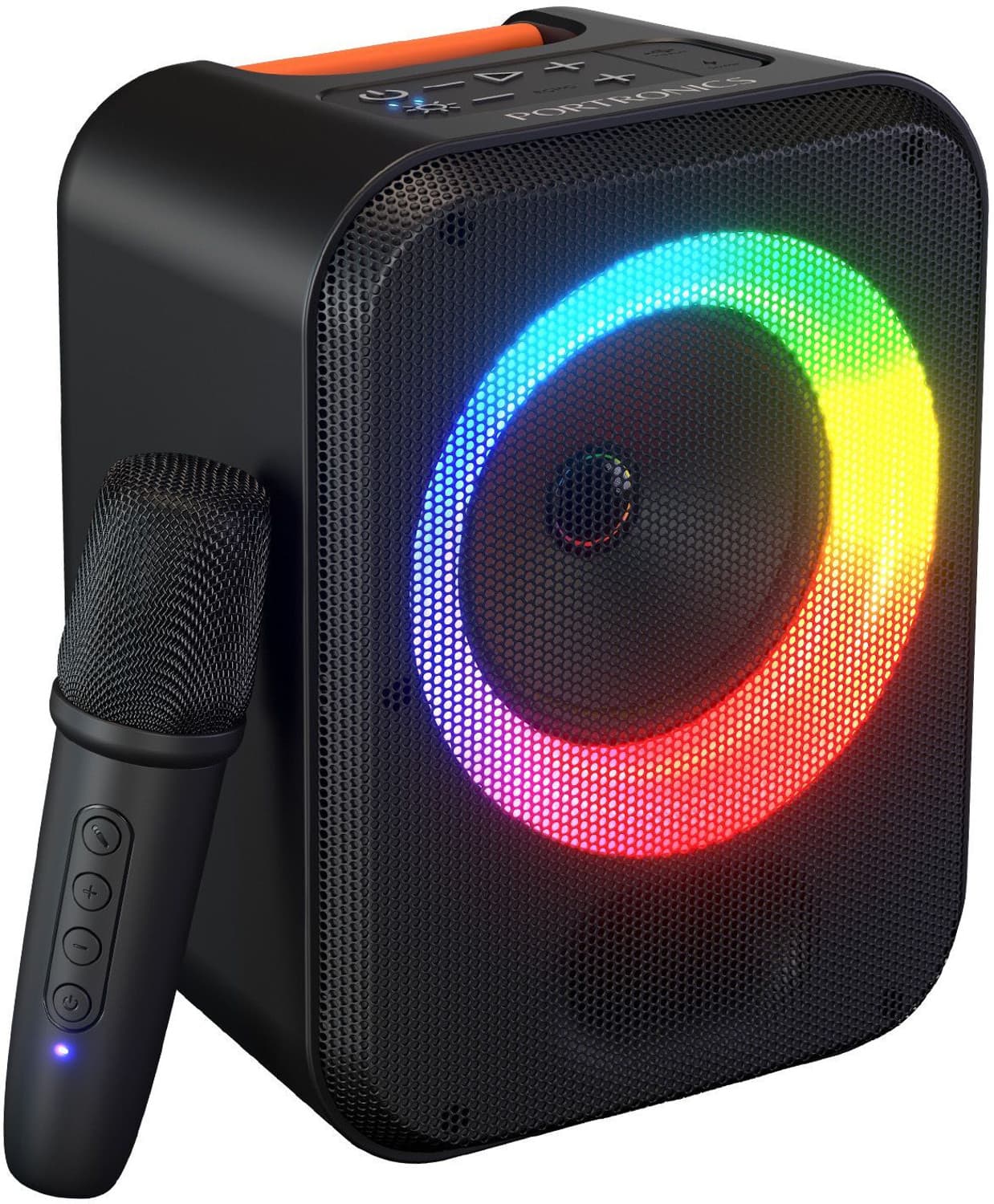 Portronics 30W Apollo 30 Bluetooth V5.4 Portable Speaker,Wireless Karaoke Mic,ECHO Control 30 W Bluetooth Party Speaker