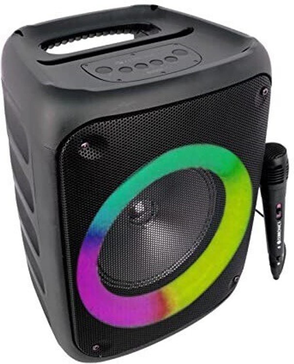 ZEBRONICS ZEB-BUDDY 500 Speaker With Wired Mic, TWS, RGB Lights and USB, mSD, AUX, FM 25 W Bluetooth Party Speaker