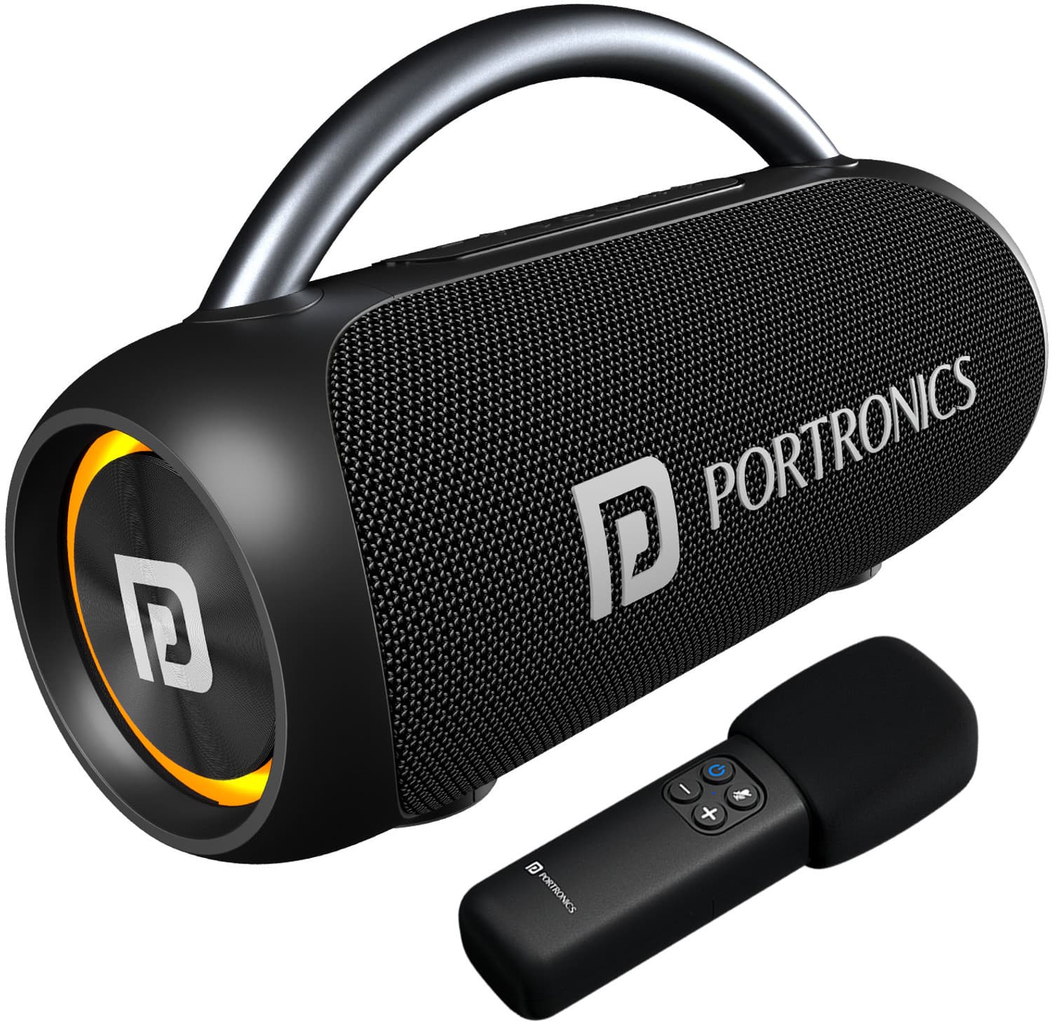 Portronics Radiant 2 30W Bluetooth Speaker With Wireless Karaoke Mic,6 Hr Playtime,HD Sound 30 W Bluetooth Party Speaker