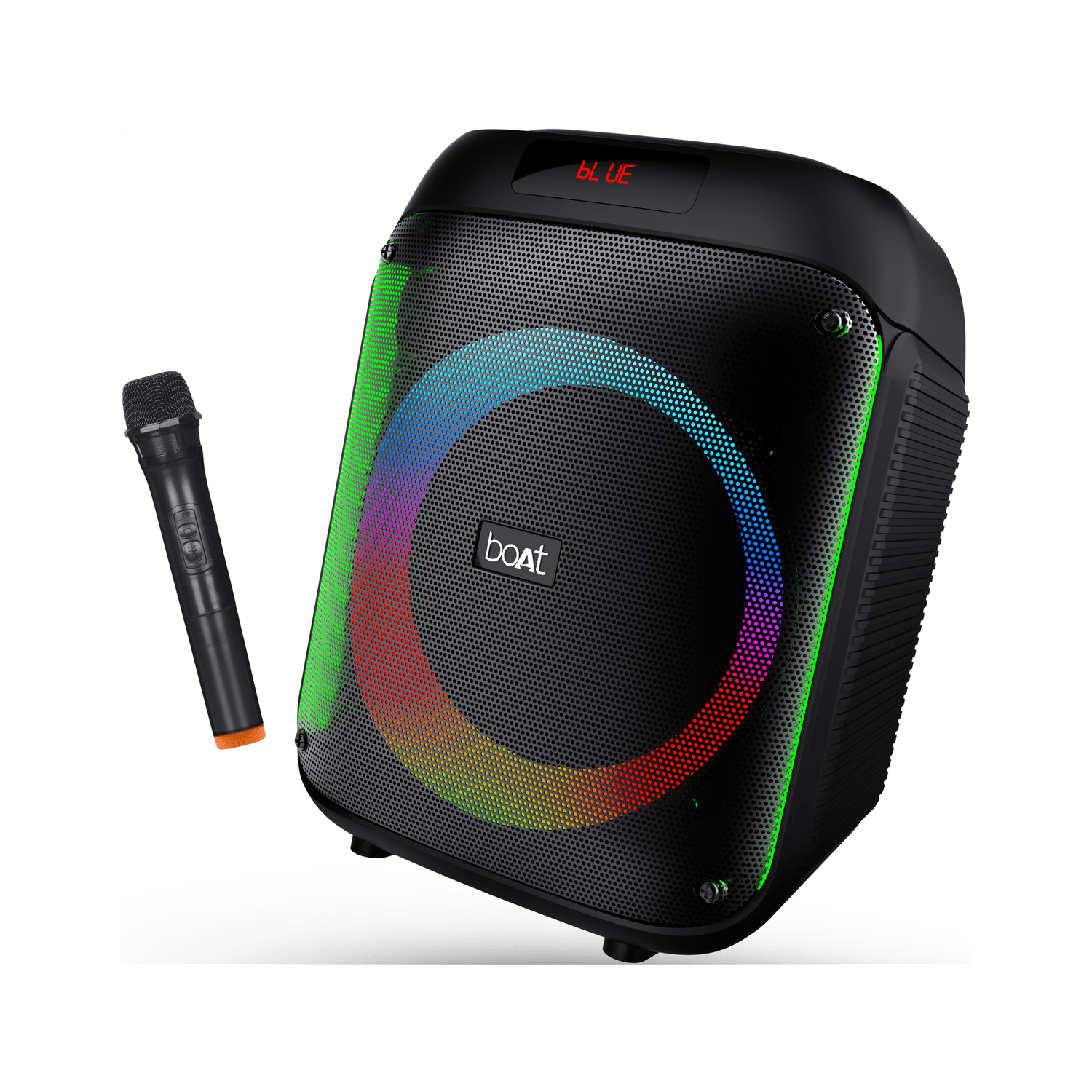 boAt Partypal 220 with Karaoke Mic, 6 HRS Playback & RGB LEDs 80 W Bluetooth Party Speaker