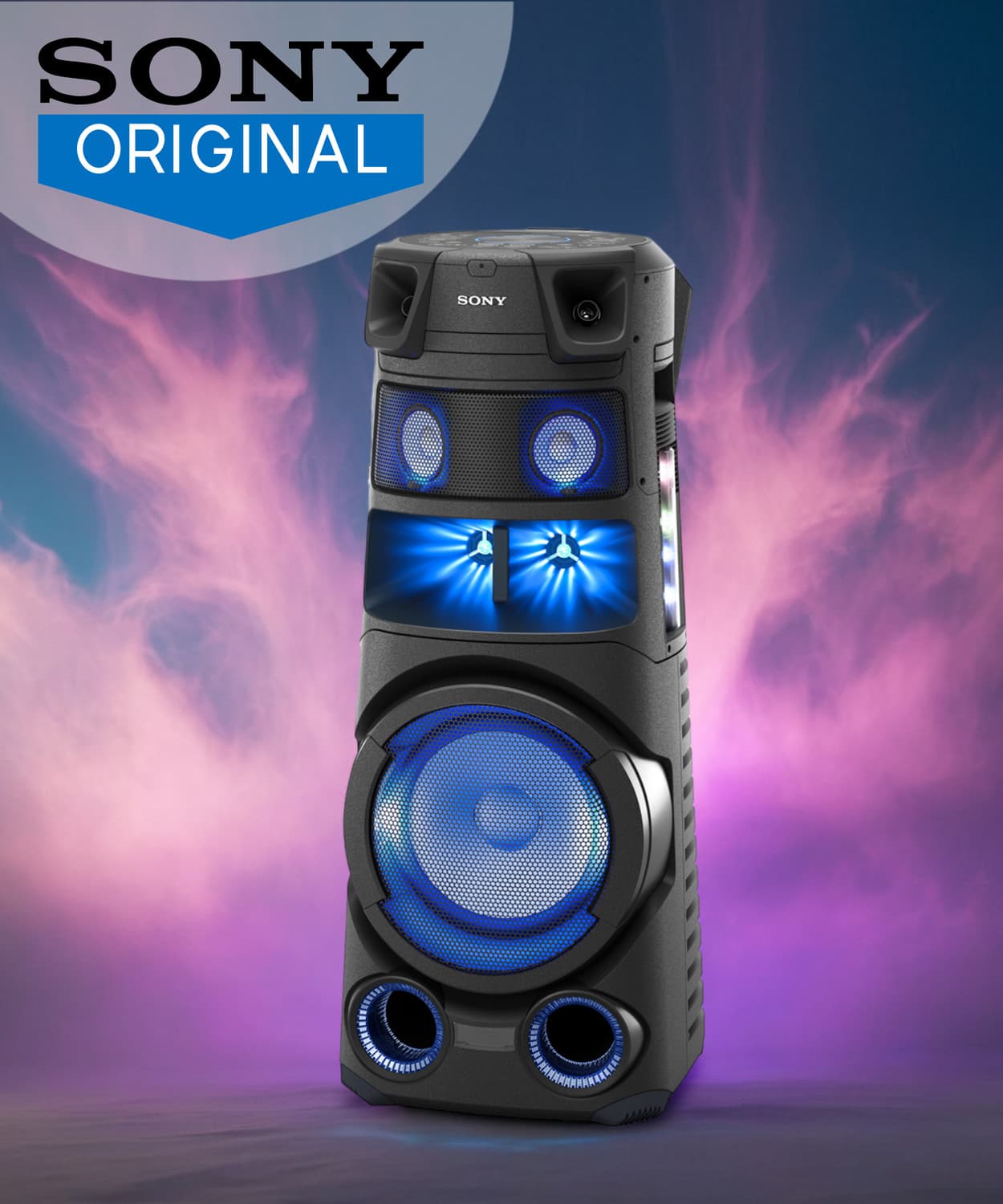 SONY MHC-V83D Bluetooth Tower Speaker (Black, Stereo Channel)