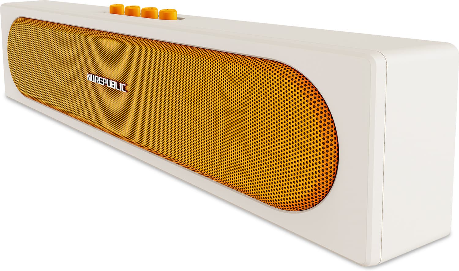 nu republic replay bar 16w output dual 52mm dynamic drivers built in mic 16 w bluetooth soundbar