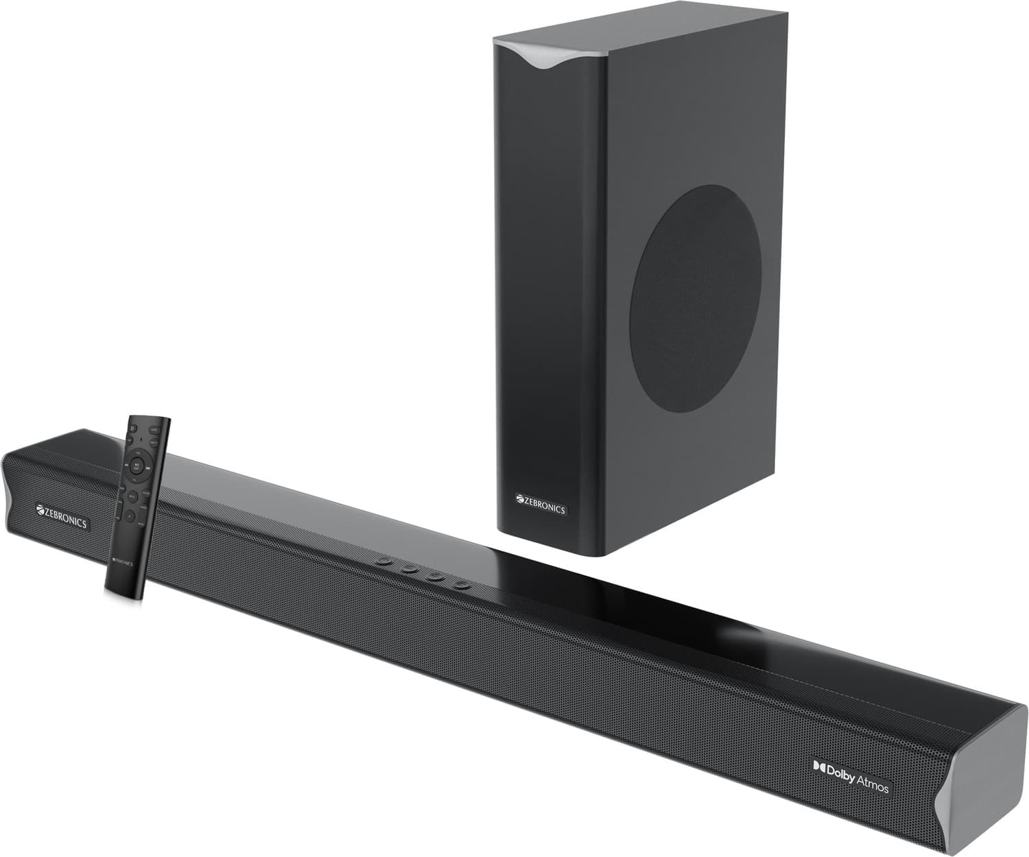ZEBRONICS Juke bar 1000 Dolby ATMOS,LED Display,HDMI (eARC),Optical IN, USB, AUX 150 W Bluetooth Soundbar