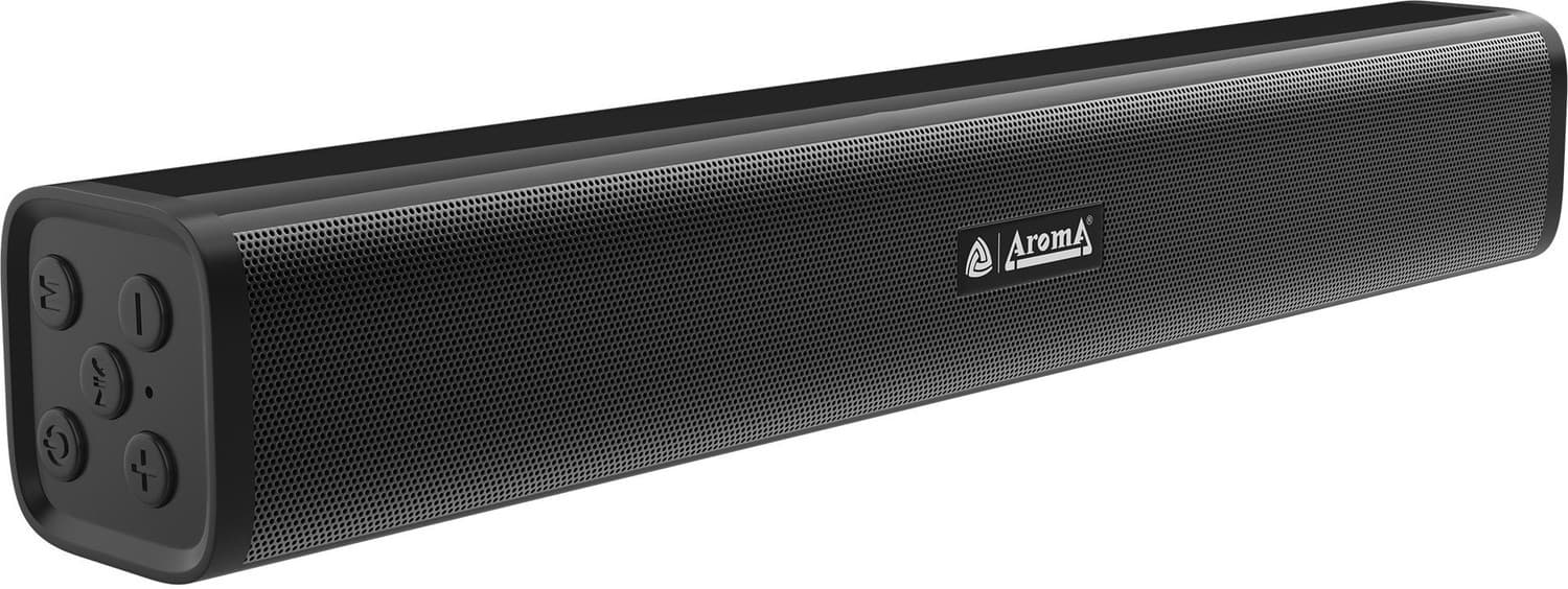 Aroma Delta-16W,Upto 6Hrs Music Time*,Dynamic Thunder Sound,Heavy Bass Multifunctional 16 W Bluetooth Soundbar (Dazzling Black, Stereo Channel)