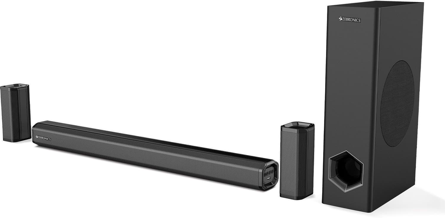 ZEBRONICS Zeb-Juke Bar 7400 Pro 5.1 180 W Bluetooth Soundbar (Black, 5.1 Channel)
