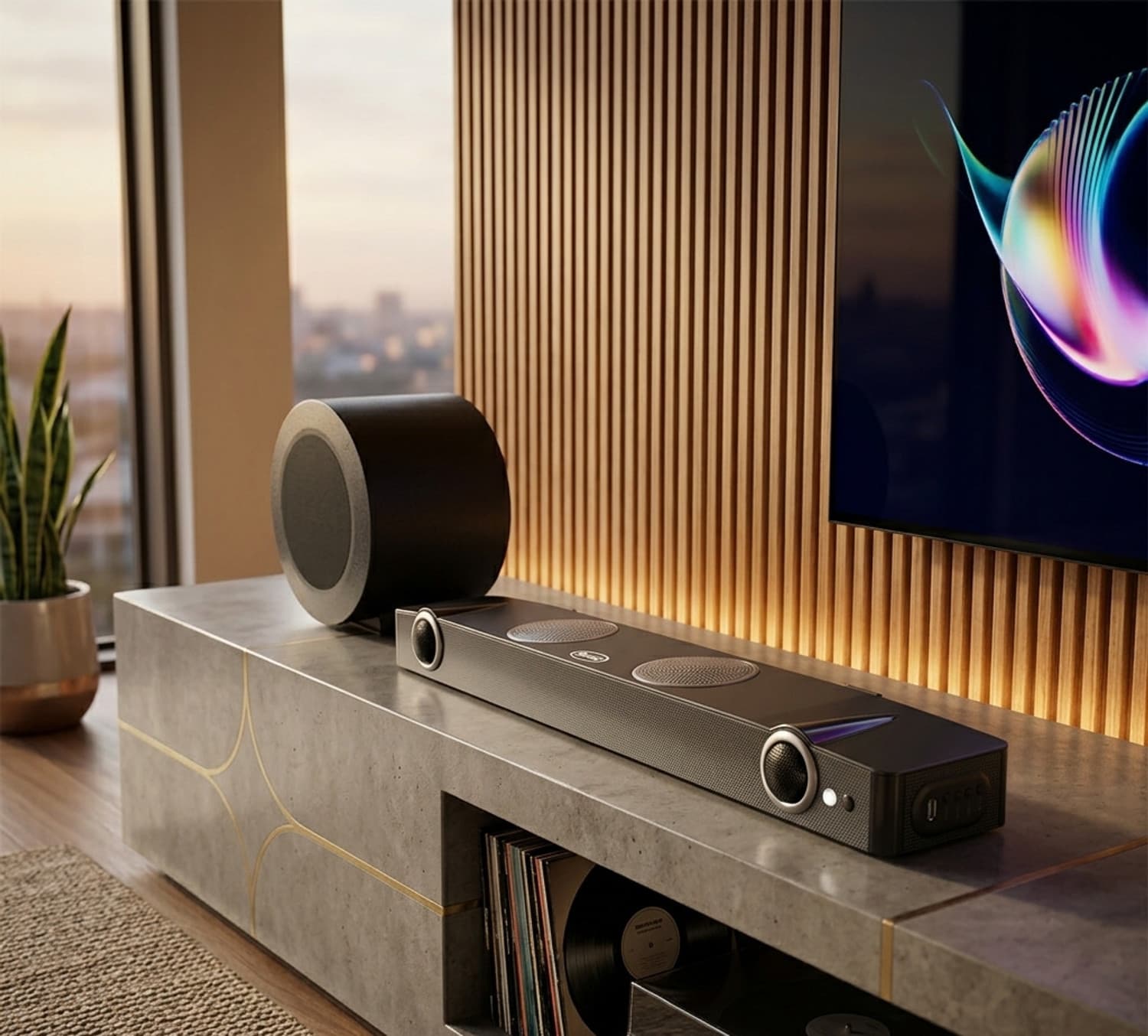 Iwai SBVW2100 1000 W Bluetooth Soundbar (Black, 2.1 Channel)
