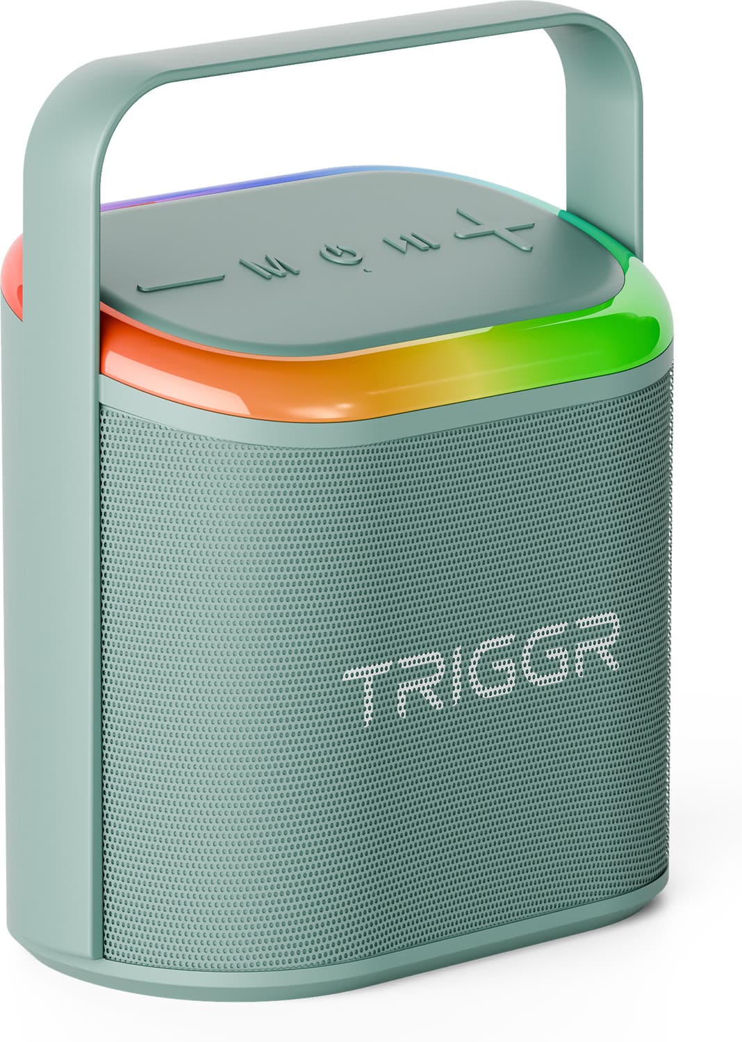 TRIGGR Roar 20 with RGB Lights, Metal Mesh, TWS & FM Mode, 7H Playtime, BT v5.4,20W 20 W Bluetooth Speaker (Mint Green, Mono Channel)