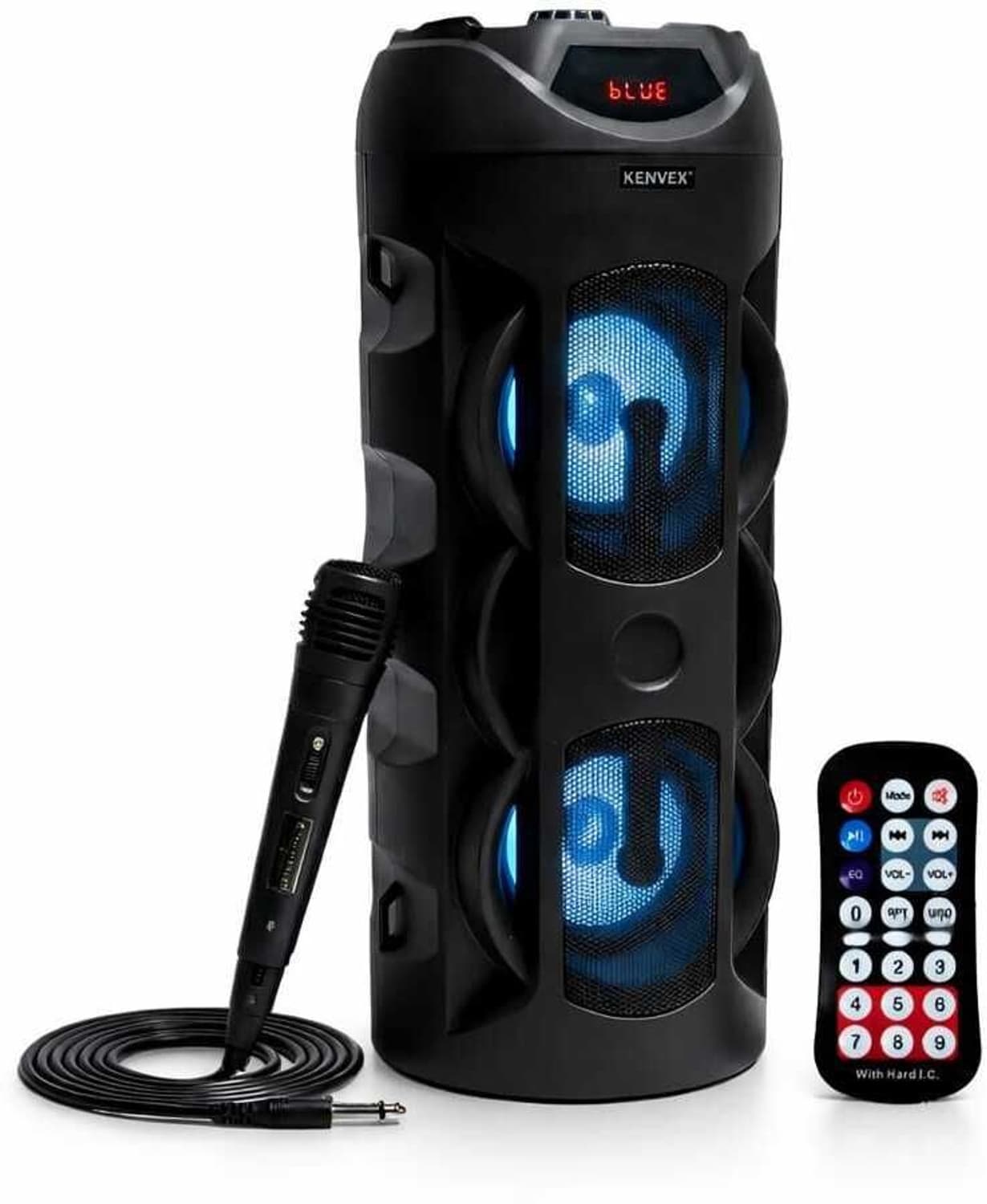 kenvex 234-PARTY-SPEAKER-MIC&REMOTE-TOWER 40 W Bluetooth Tower Speaker (Black, 2.0 Channel)