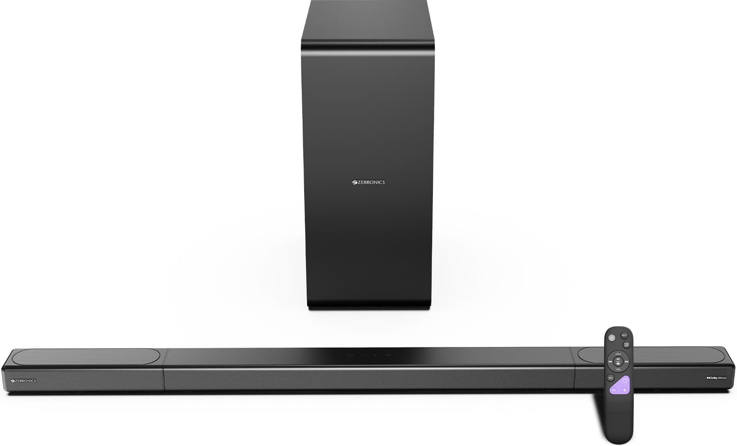 ZEBRONICS Juke Bar 9925, Dolby Atmos & DTS X, Zeb AcoustiMax, 9 Drivers 950 W Bluetooth Soundbar (Black, 7.1.2 Channel)