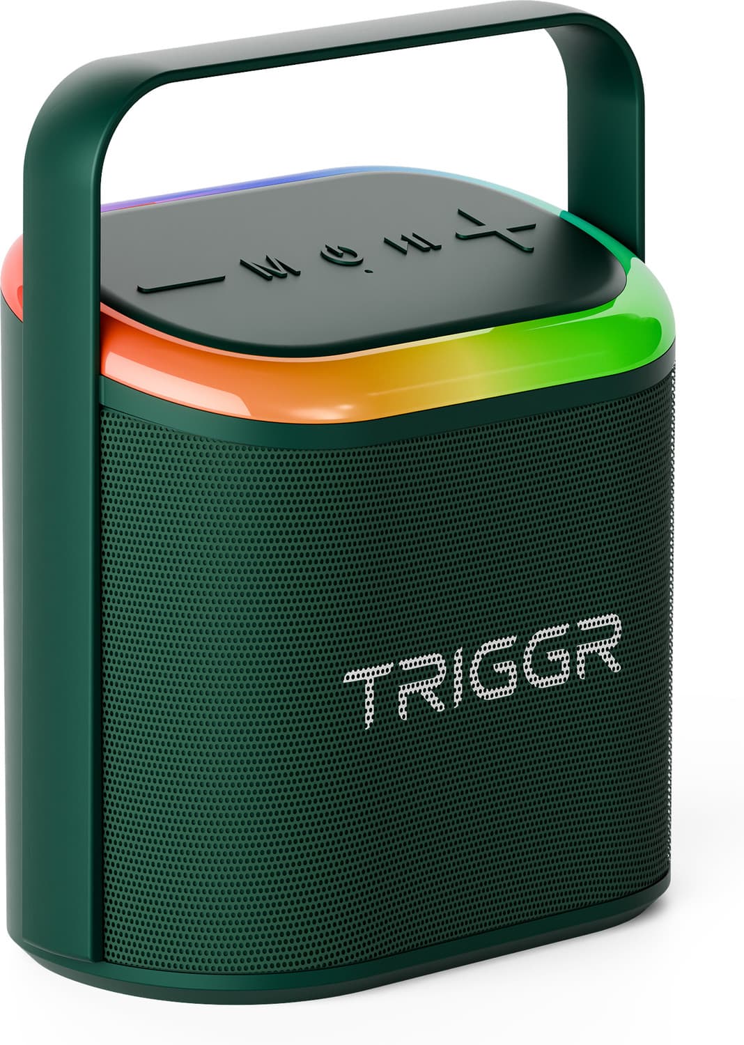 TRIGGR Roar 20 with RGB Lights, Metal Mesh, TWS & FM Mode, 7H Playtime, BT v5.4,20W 20 W Bluetooth Speaker (Emerald Green, Mono Channel)