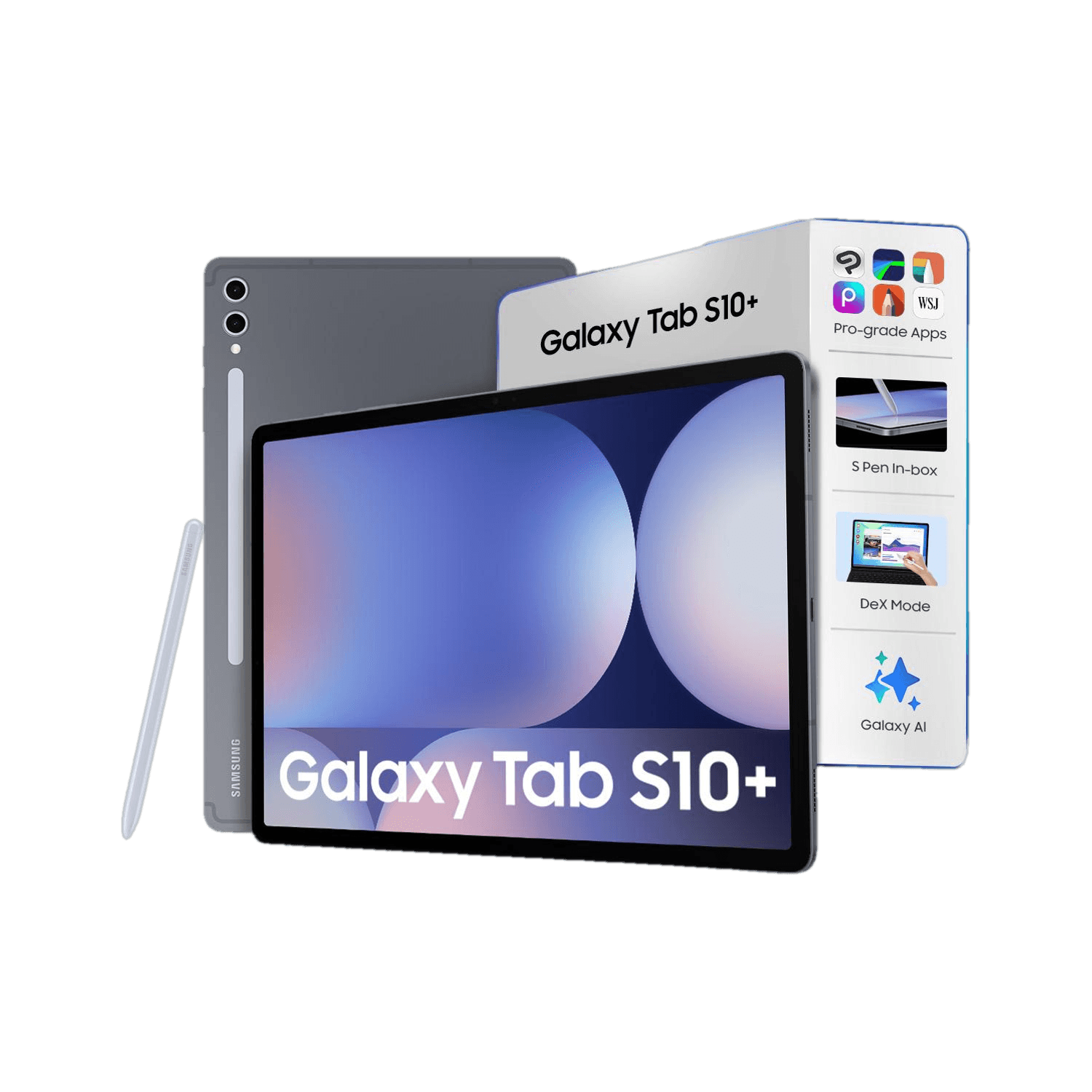 SAMSUNG Galaxy Tab S10+ 12 GB RAM 256 GB ROM 12.4 inch with Wi-Fi Only Gaming Tablet (Moonstone Gray)