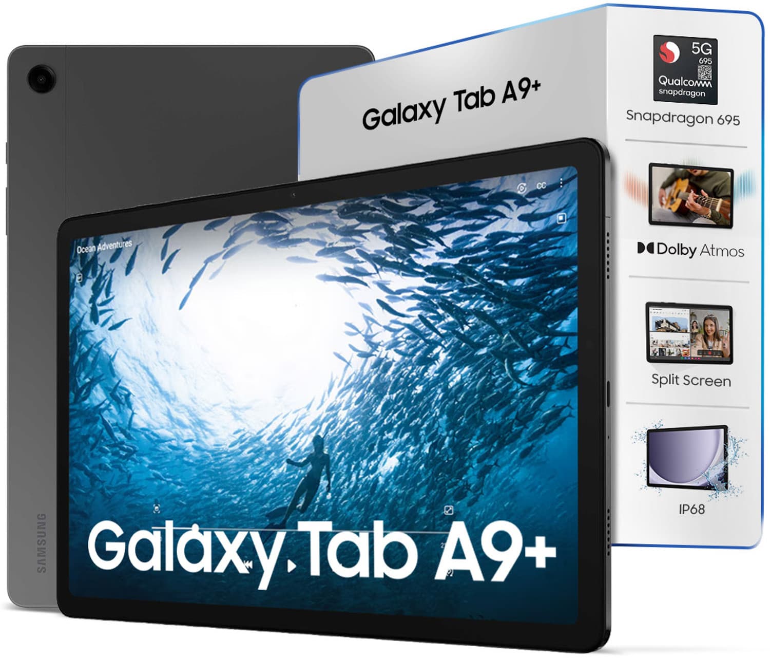 SAMSUNG Galaxy Tab A9+ 4 GB RAM 64 GB ROM 11.0 inch with Wi-Fi+5G Tablet (GRAY)
