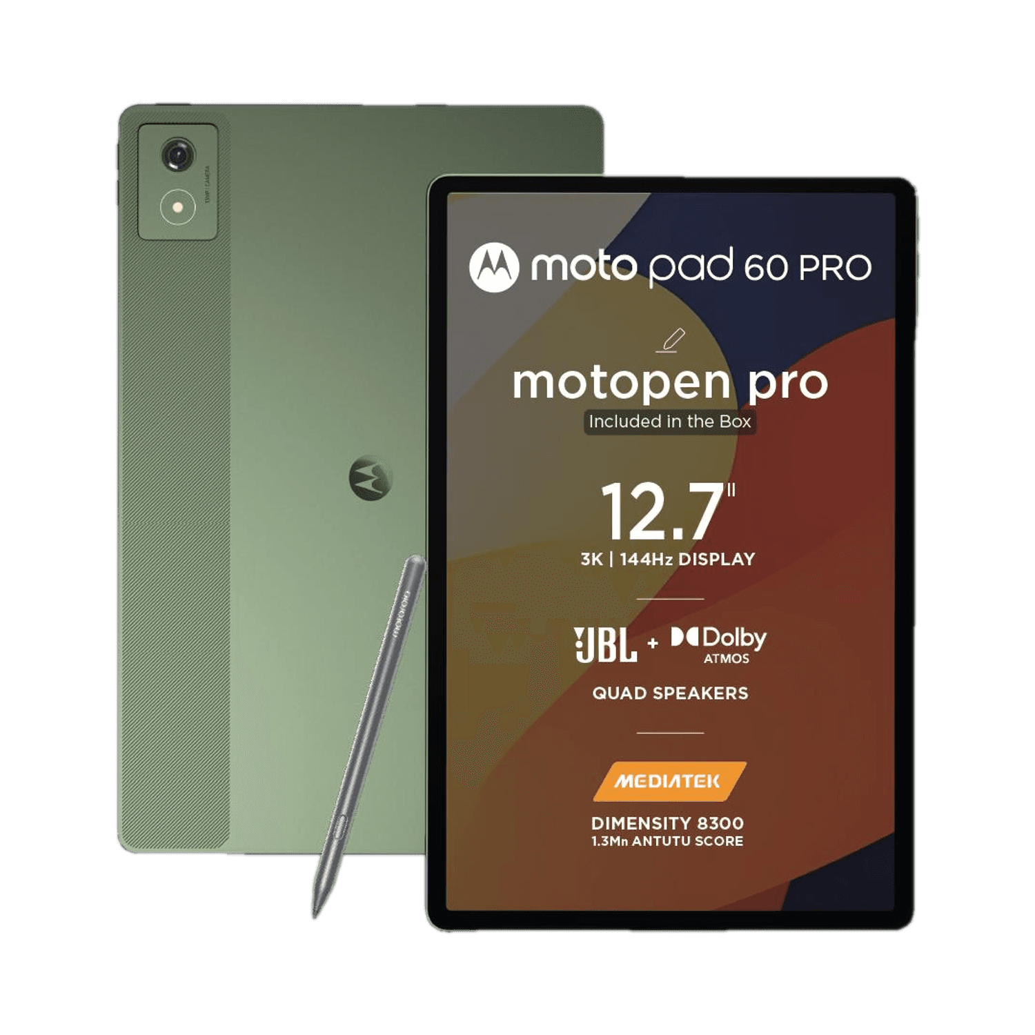 MOTOROLA Pad 60 Pro 12 GB RAM 256 GB ROM 12.7 inch with Wi-Fi Only Gaming Tablet (PANTONE Bronze Green)