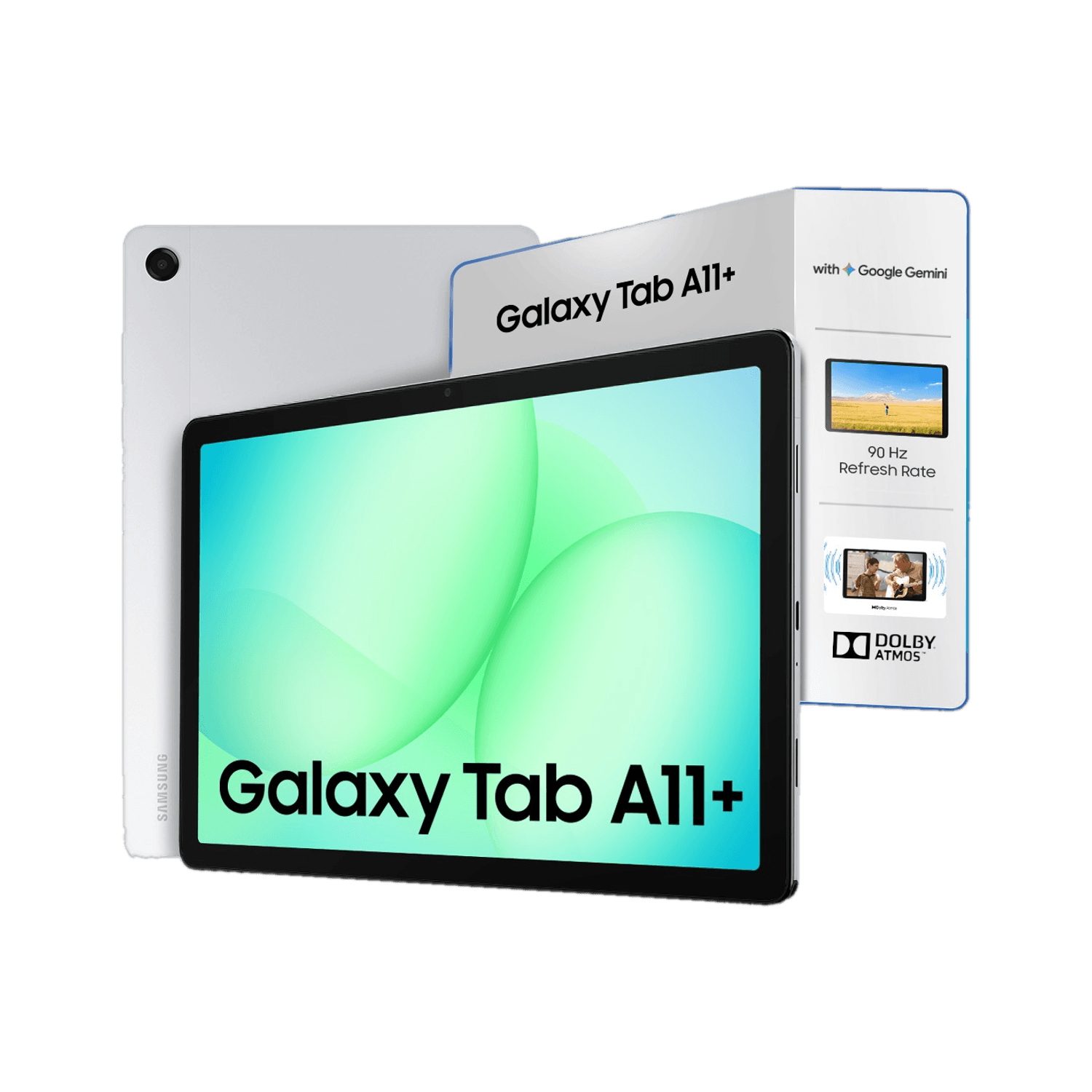 Samsung Galaxy Tab A11+ 6 GB RAM 128 GB ROM 11 inch with Wi-Fi+5G Gaming Tablet (Silver)