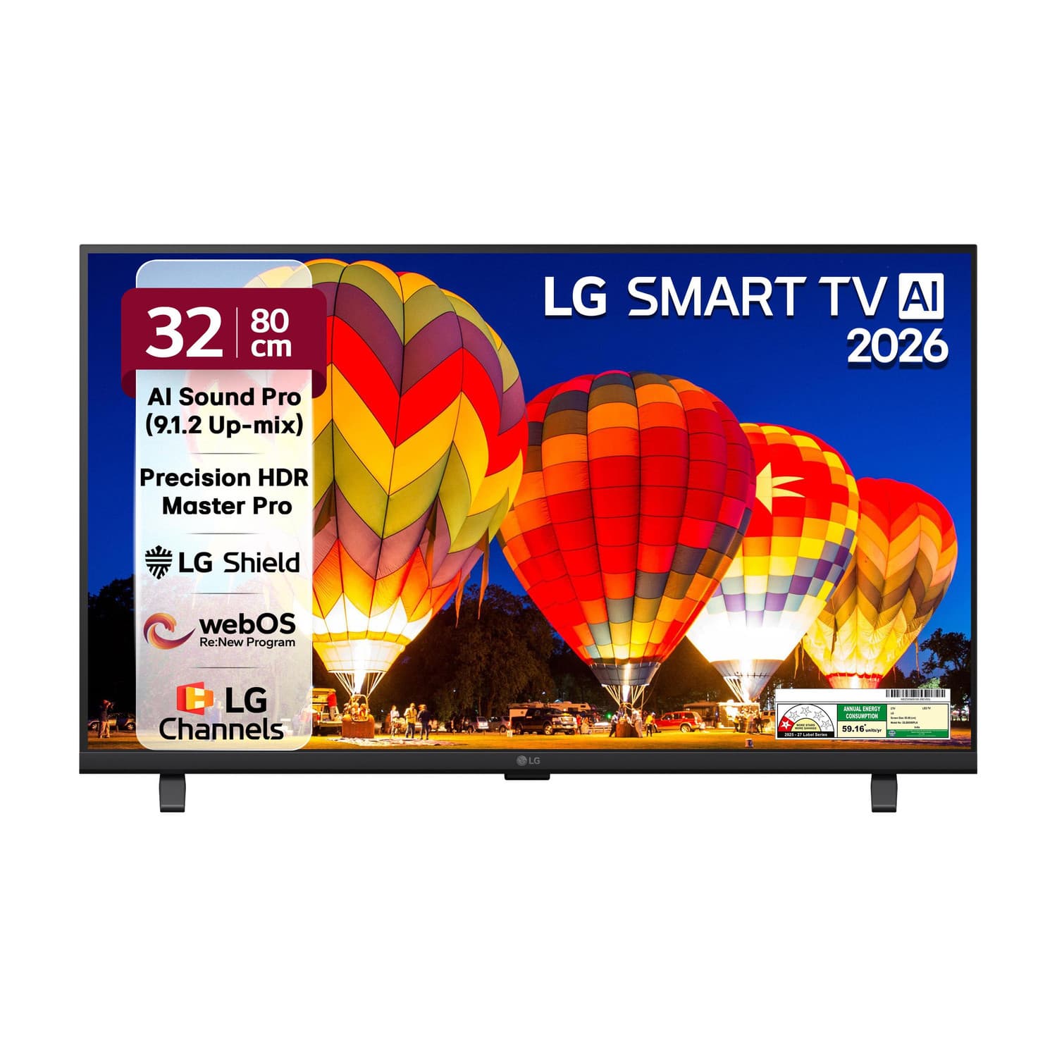 AI LB65 80 cm (32 inch) Full HD LED Smart WebOS TV 2026 Edition with Alpha5 AI Processor Gen9, HDR10 Pro, AI Magic Remote Compatible, AI Sound Pro (Vi...