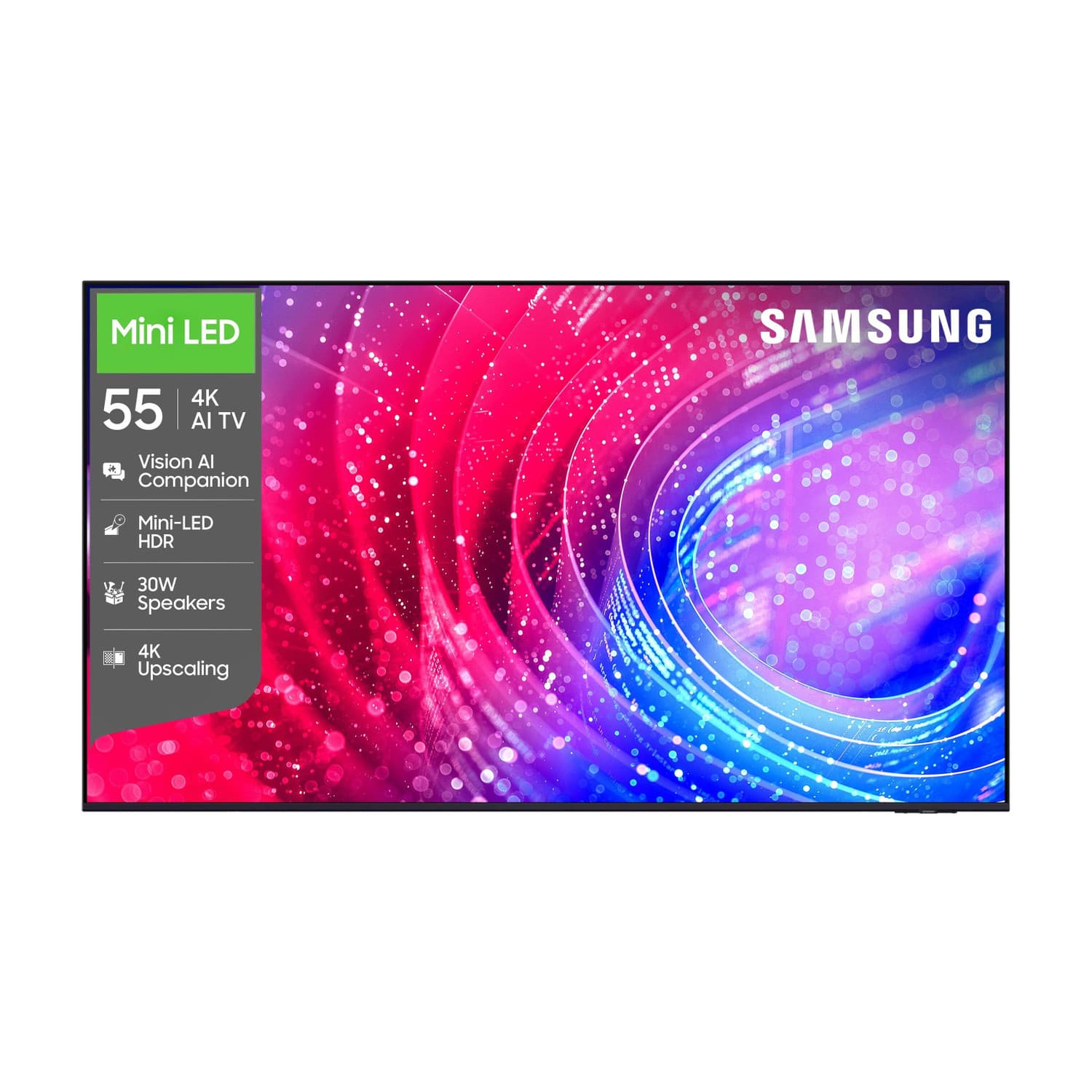 Vision AI 138 cm (55 inch) Ultra HD (4K) Mini LED Smart Tizen TV 2026 Edition with Vision AI Companion Mini LED HDR Pure Spectrum Color 4K Upscaling C...