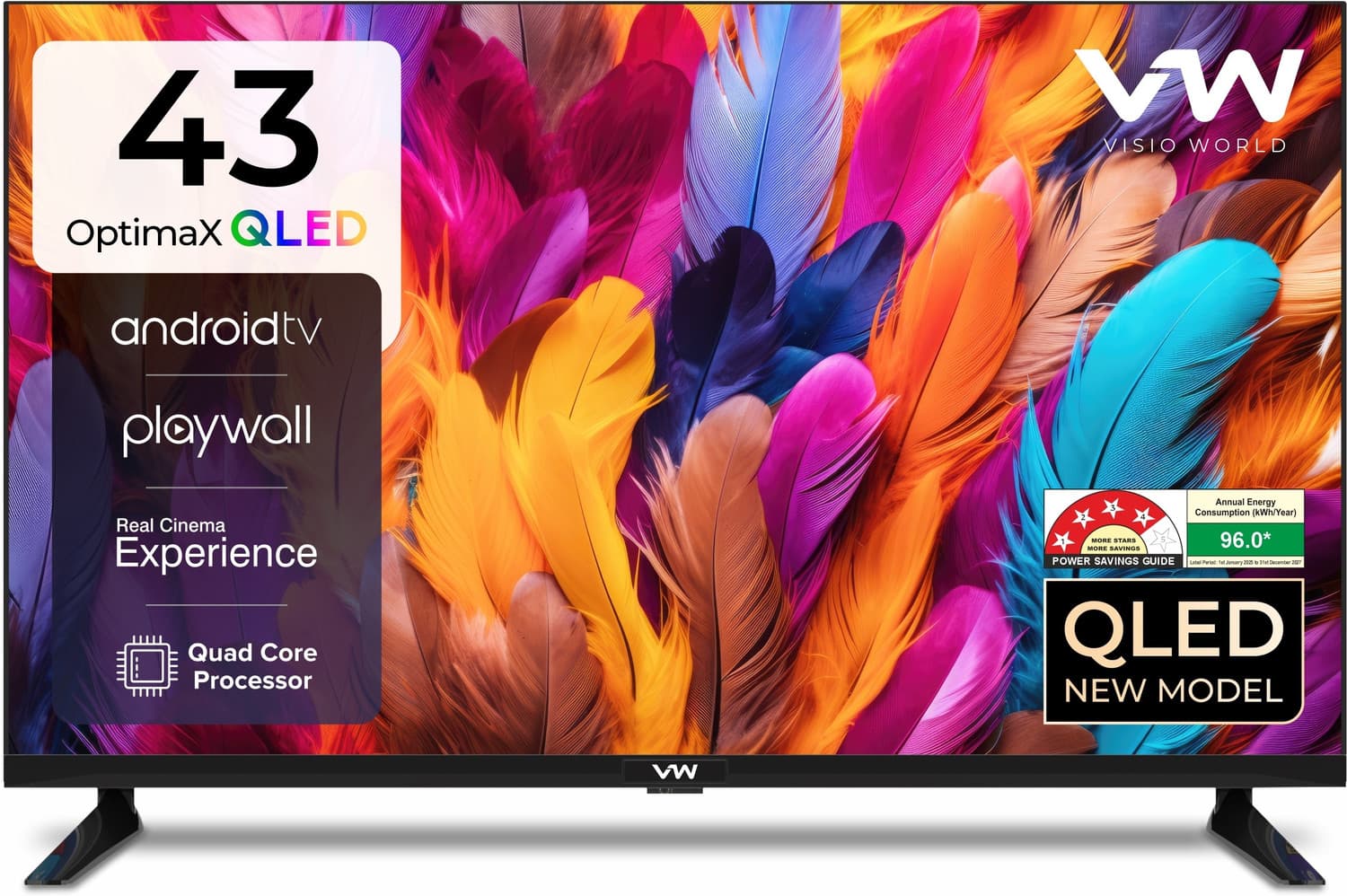 Spectra Series 109 cm (43 inch) QLED Full HD Smart Android TV (VW43AQ1.)