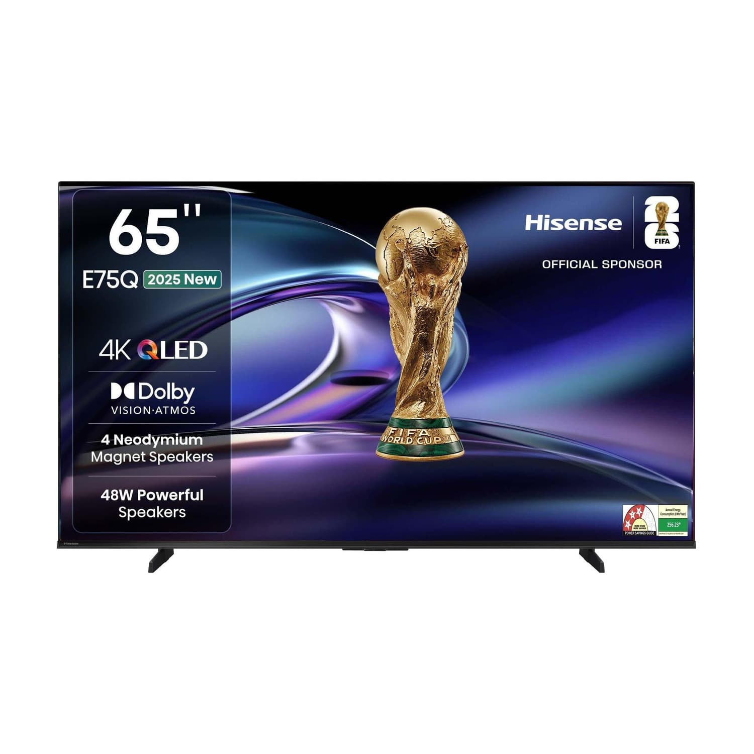 Hisense 65E75Q 164 cm (65 inch) QLED Ultra HD (4K) Smart VIDAA TV 2025 Edition