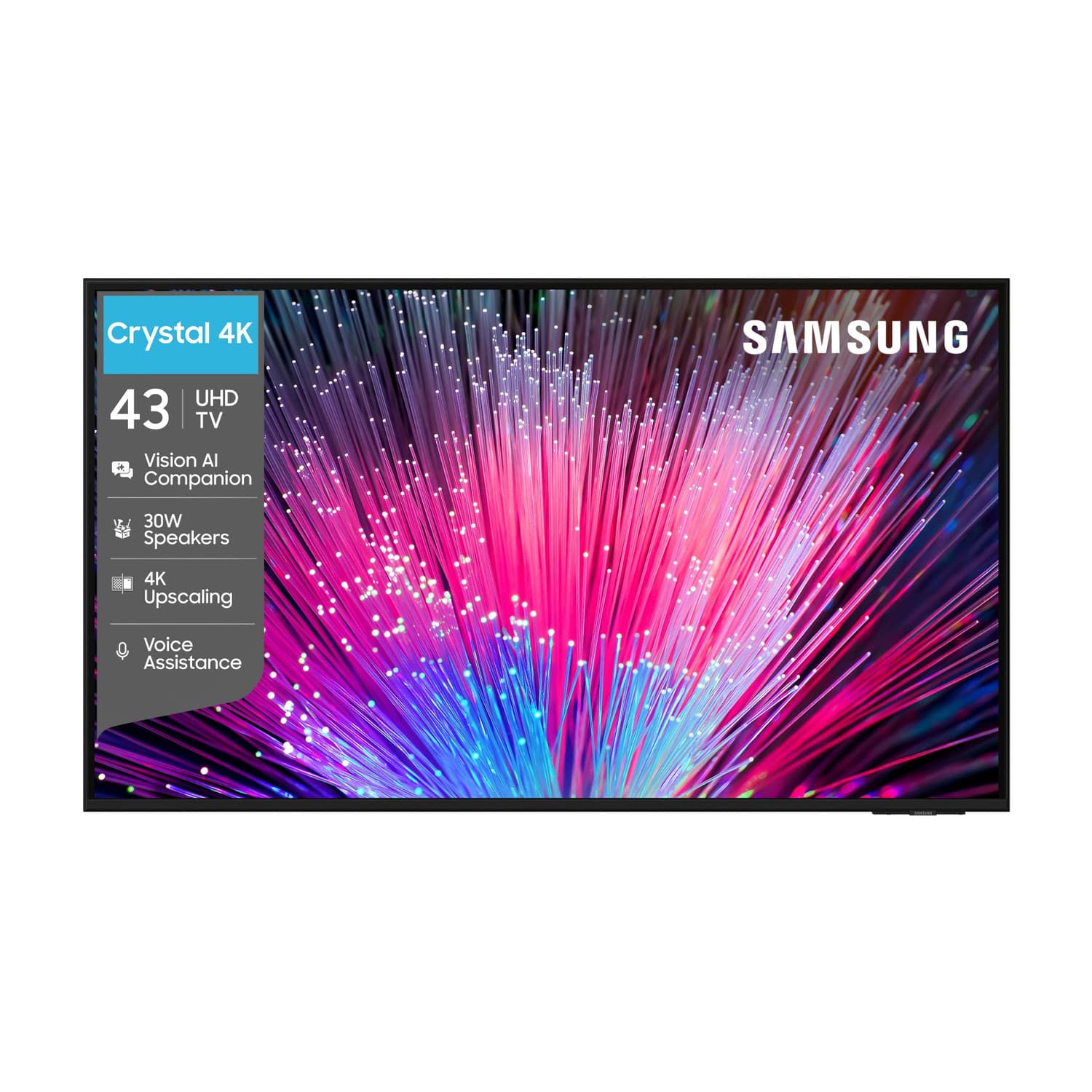 Crystal 4K Vision AI 108 cm (43 inch) Ultra HD (4K) LED Smart Tizen TV 2026 Edition with 30W Speakers 4K Upscaling HDR 10+ Football Mode Voice Assista...