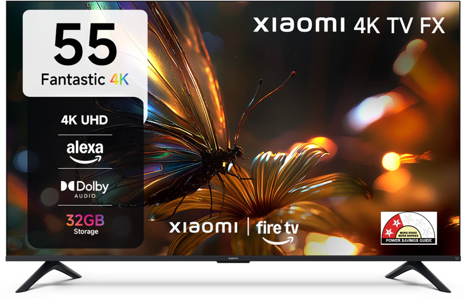 XIAOMI FX Series 138.68 cm (55 inch) Ultra HD (4K) LED Smart Fire TV 2025 Edition