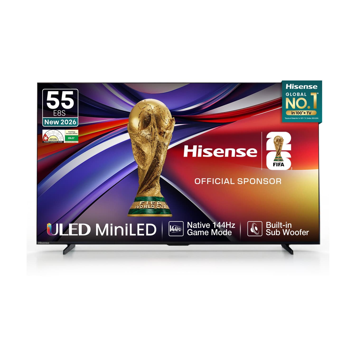 139 cm (55 inch) Ultra HD (4K) Mini LED Smart VIDAA TV 2026 Edition (55E8S)