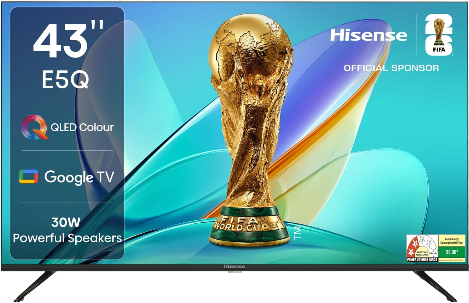 Hisense 43E5Q 108 cm (43 inch) QLED Ultra HD (4K) Smart Google TV