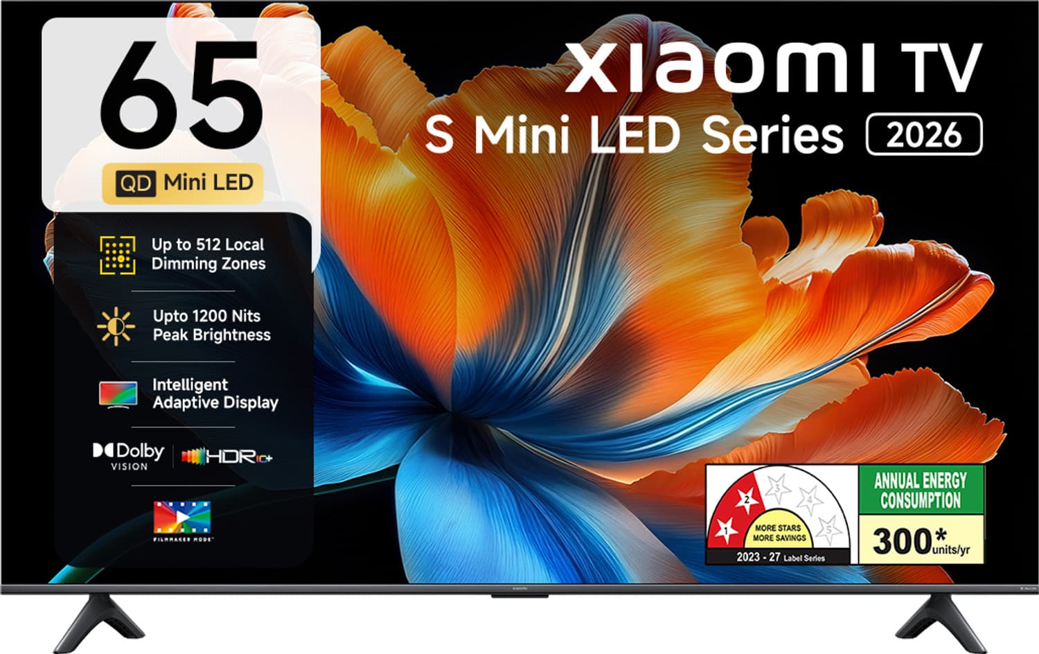 S Series 164.59 cm (65 inch) Ultra HD (4K) Mini LED Smart Google TV 2026 Edition with Flagship Mini LED Backlight Technology Ultra High 1200 nits brig...