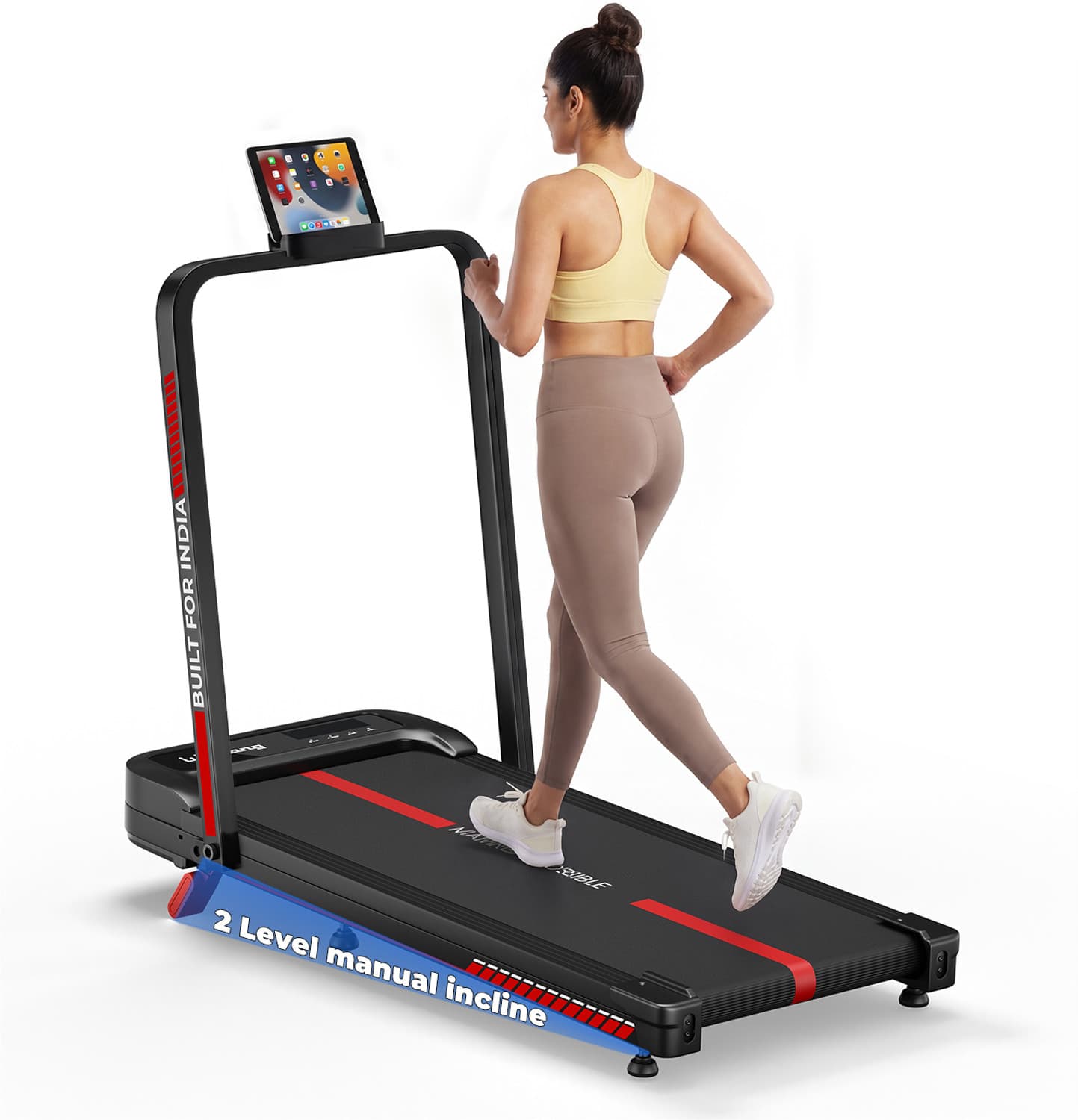 4 HP Motorized Treadmill for Home | 2 level Manual Incline | For Home workout Treadmill