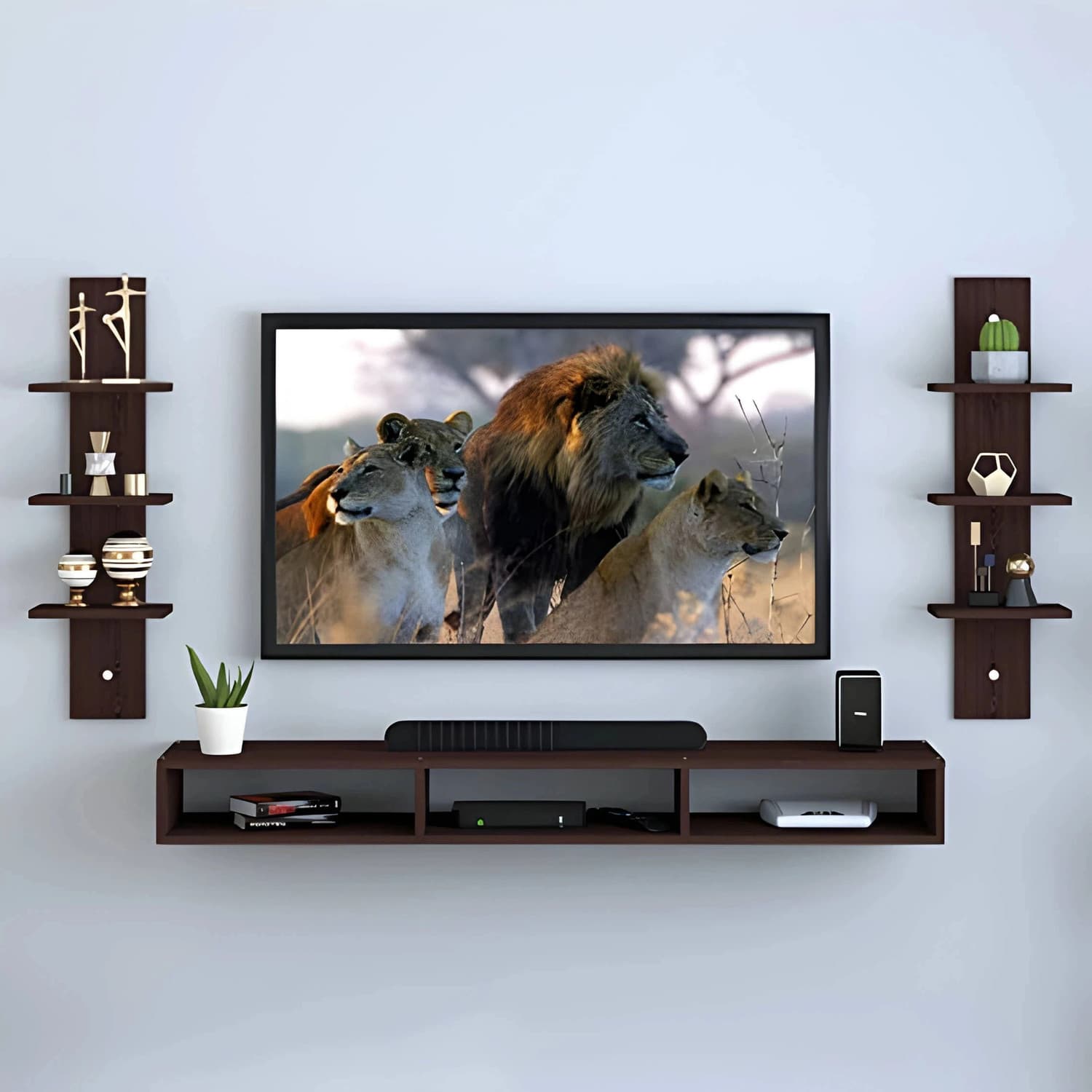 ShahQ TV Cabinet for Bedroom in 32 inch in Engineered Wood TV Entertainment Unit