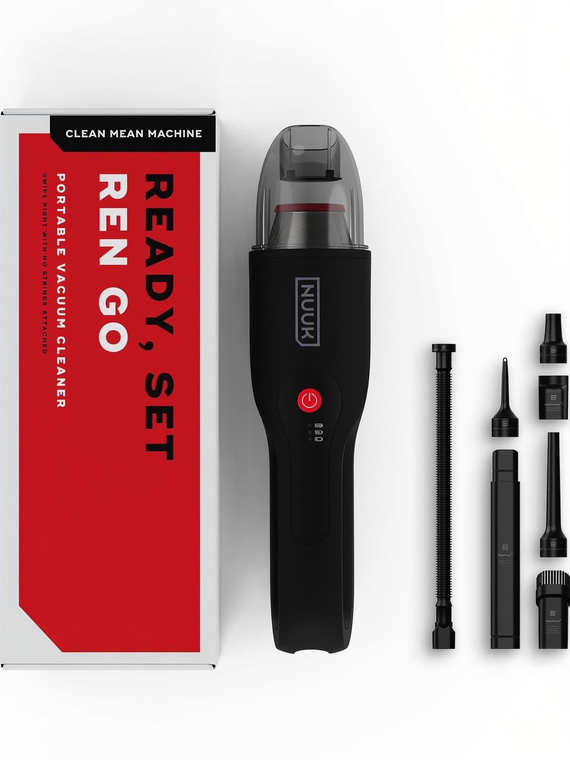 Nuuk REN GO Cordless Car Vacuum Cleaner | 11000 PA | 2X More Suction Power | Compact Car Vacuum Cleaner