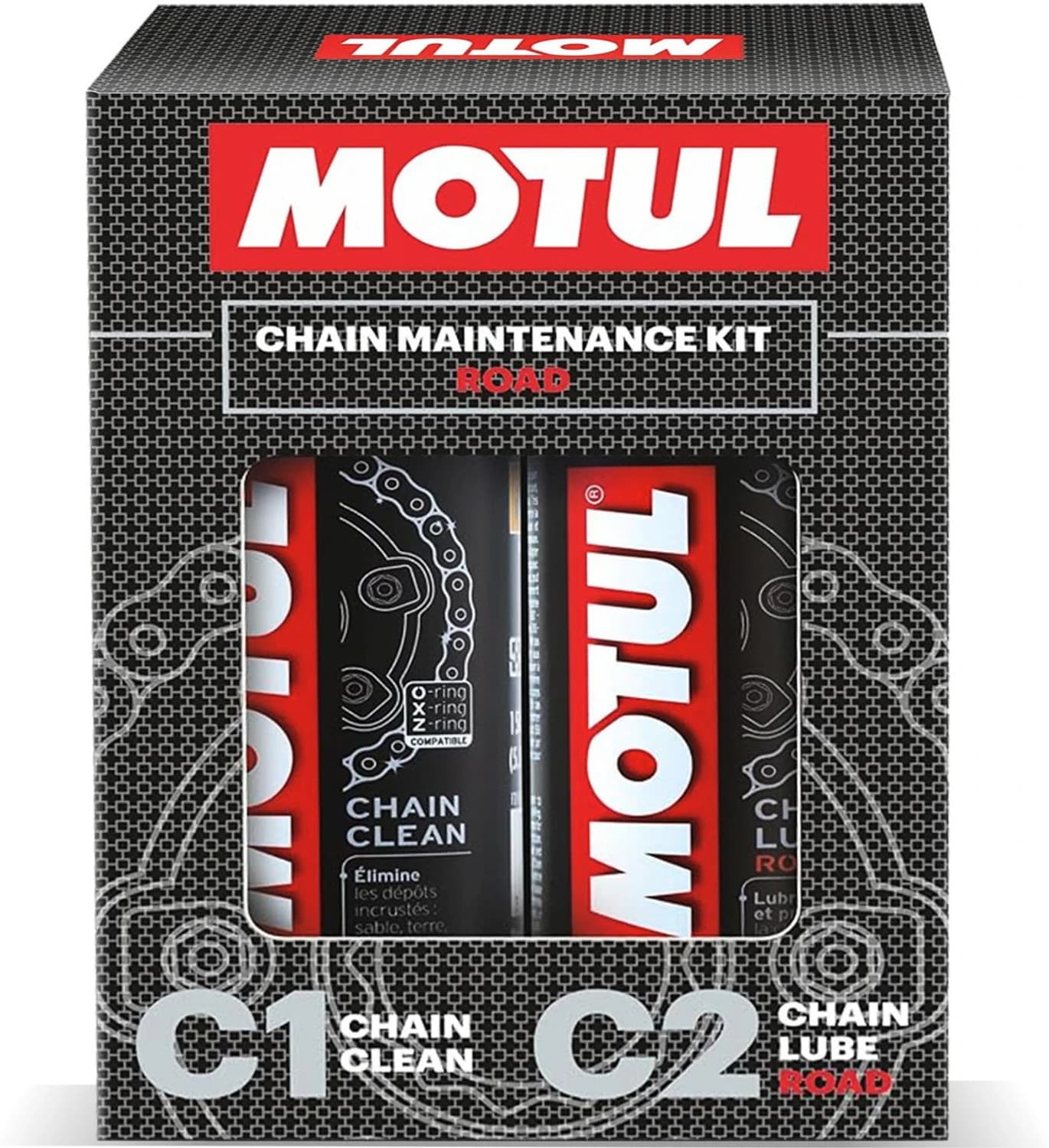 MOTUL COMBO C1 C2 Chain Clean & Chain Lube Road Chain Oil Chain Oil
