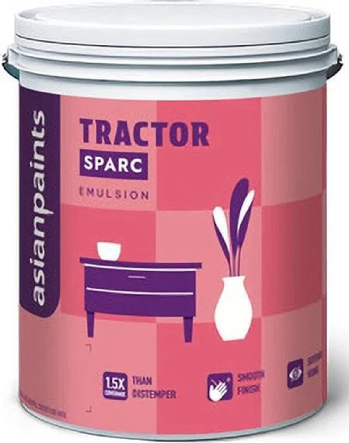 Asian Paints 1 tractor sparc emulsion white Emulsion Wall Paint