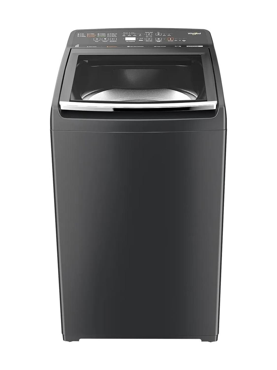 Whirlpool 8 kg Fully Automatic Top Load Washing Machine with In-built Heater Grey