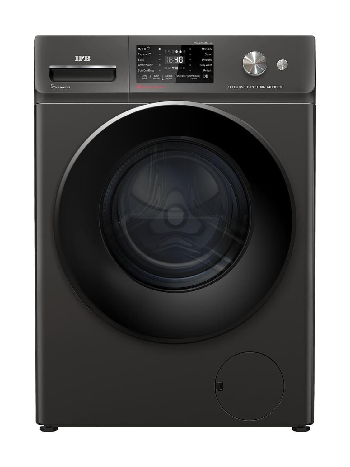 9 kg Fully Automatic Front Load with In-built Heater Grey (OXN 9014K)