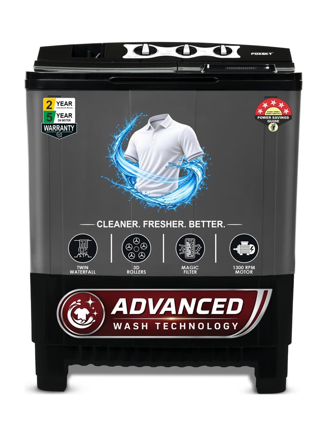 8.2 kg Semi Automatic Top Load Grey (AW8200SATL)