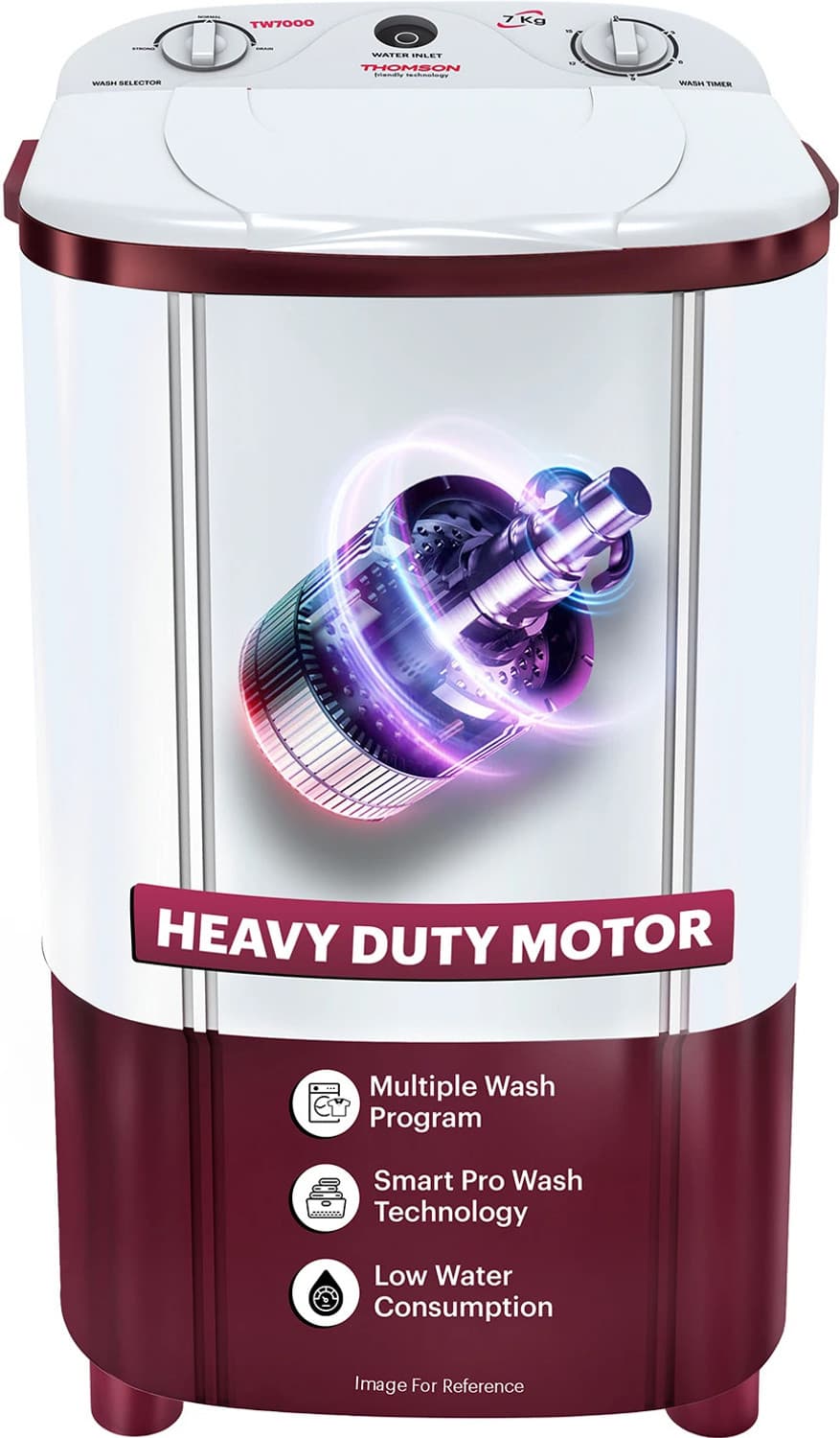Thomson 7 kg Washer only Red, White (TW7000)