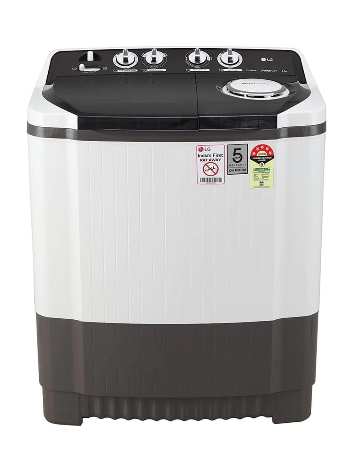 LG 8 kg Semi Automatic Top Load Grey (P8030SGAZ)