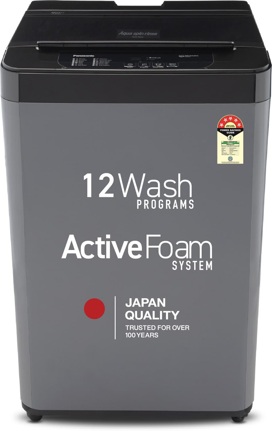 Panasonic 6.5 kg Fully Automatic Top Load Washing Machine Grey