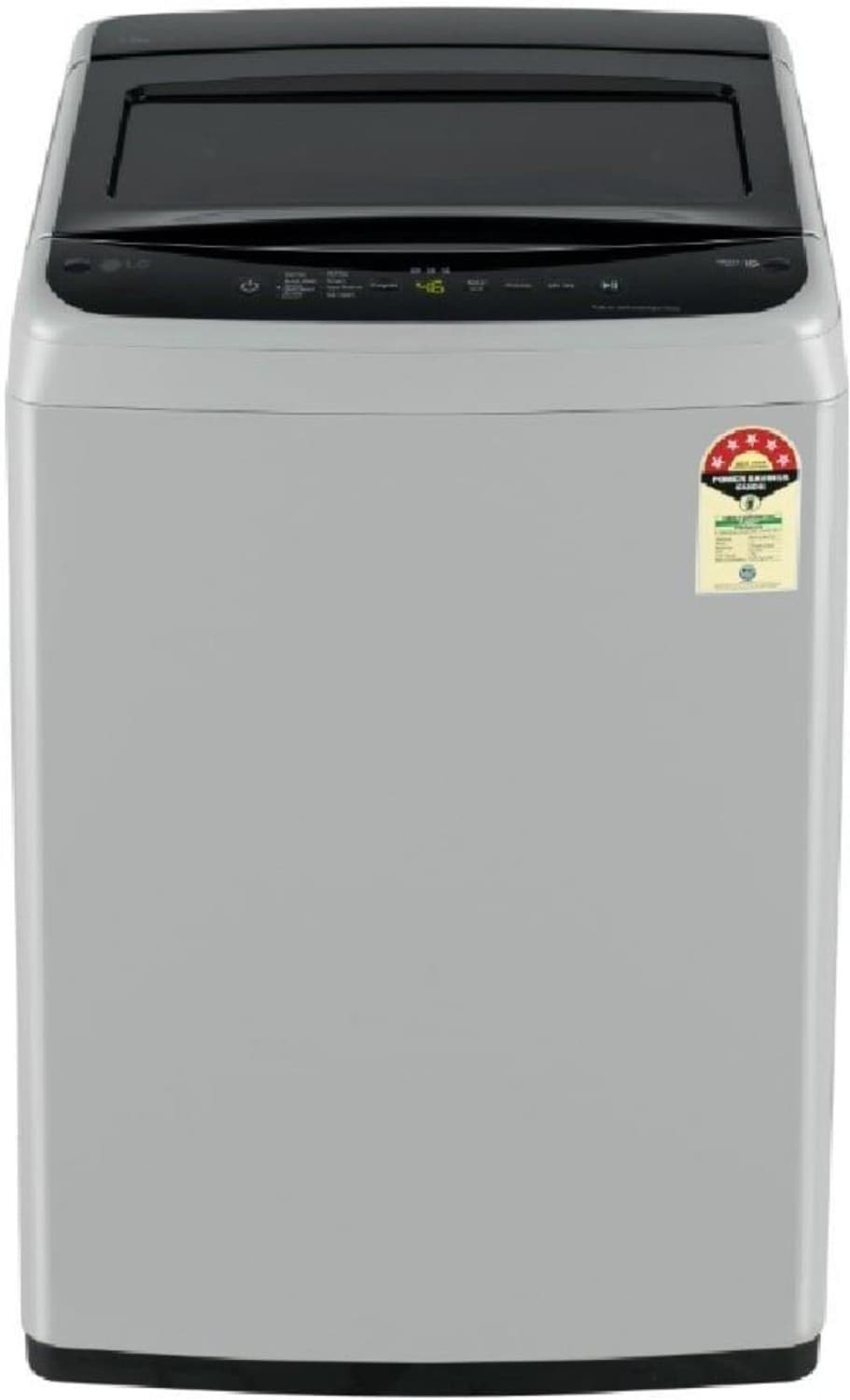 lg 7 5 kg fully automatic top load washing machine silver
