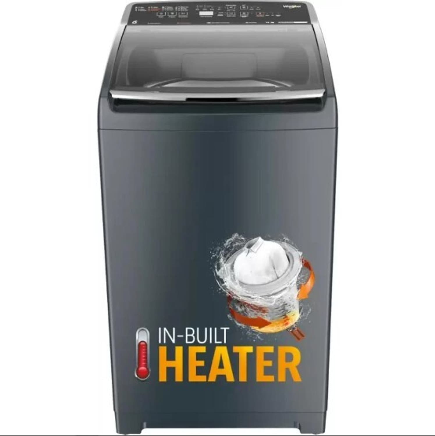 Whirlpool 8.5 kg Fully Automatic Top Load Washing Machine with In-built Heater Grey