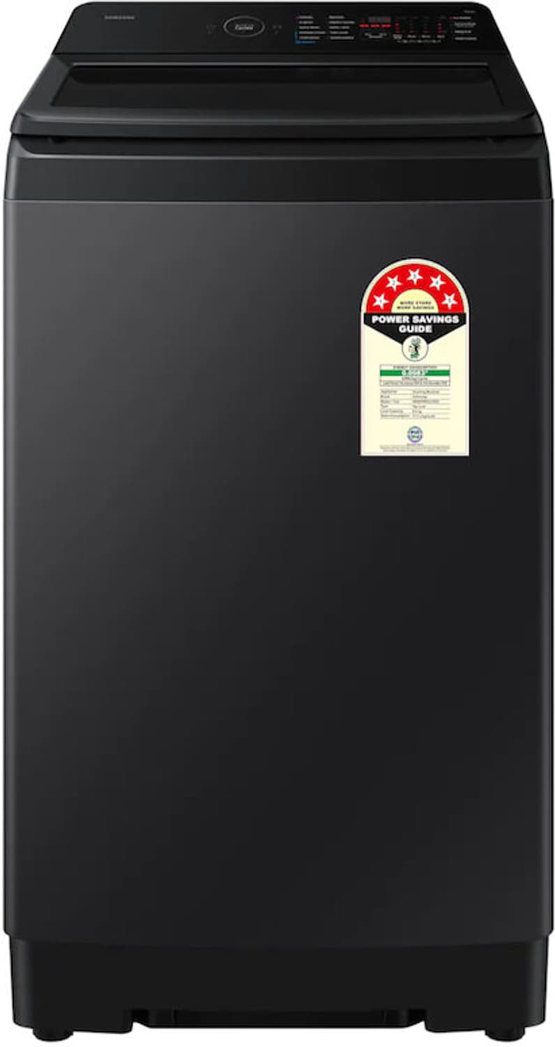 samsung 8 kg fully automatic top load washing machine black