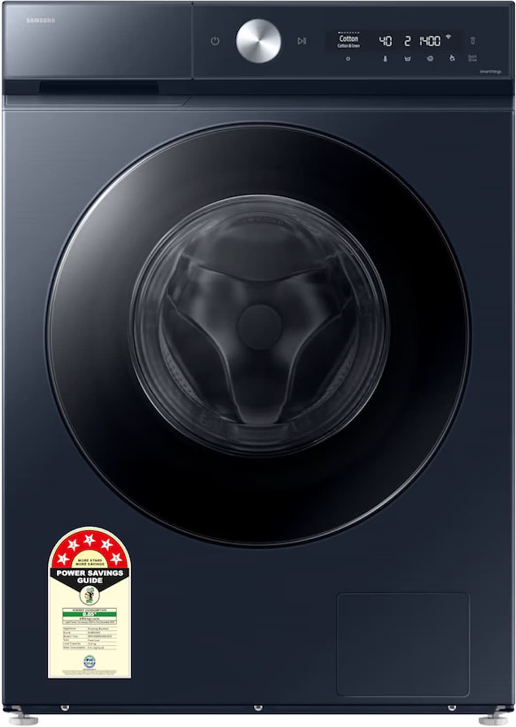 samsung 12 kg fully automatic front load washing machine in built heater blue
