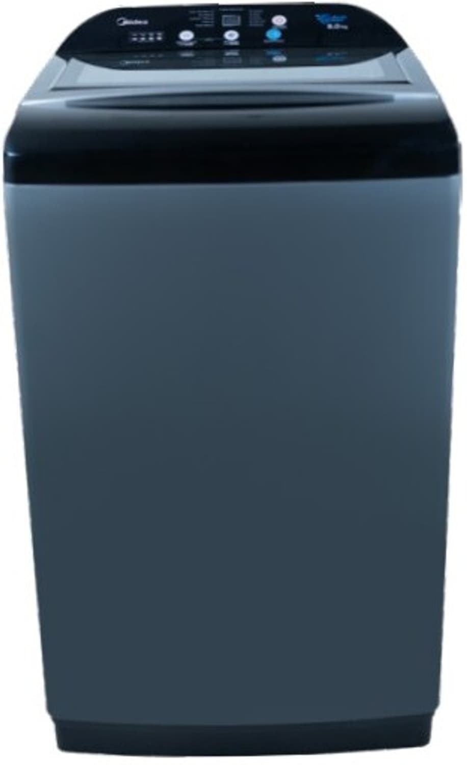 midea 8 kg fully automatic top load washing machine grey